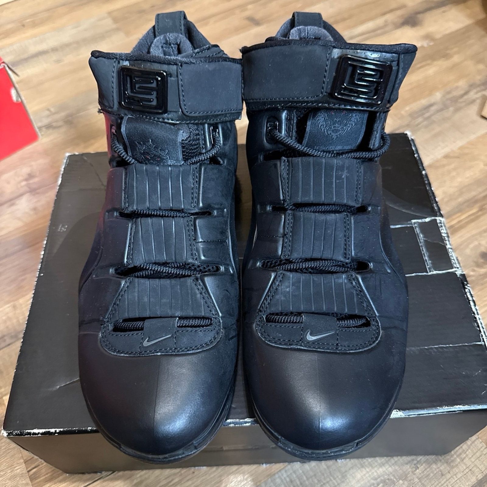 Nike 2006 Nike Zoom Lebron 4 East Coast Blackout Black Anthracite Size US 8 / EU 41 - 5 Thumbnail