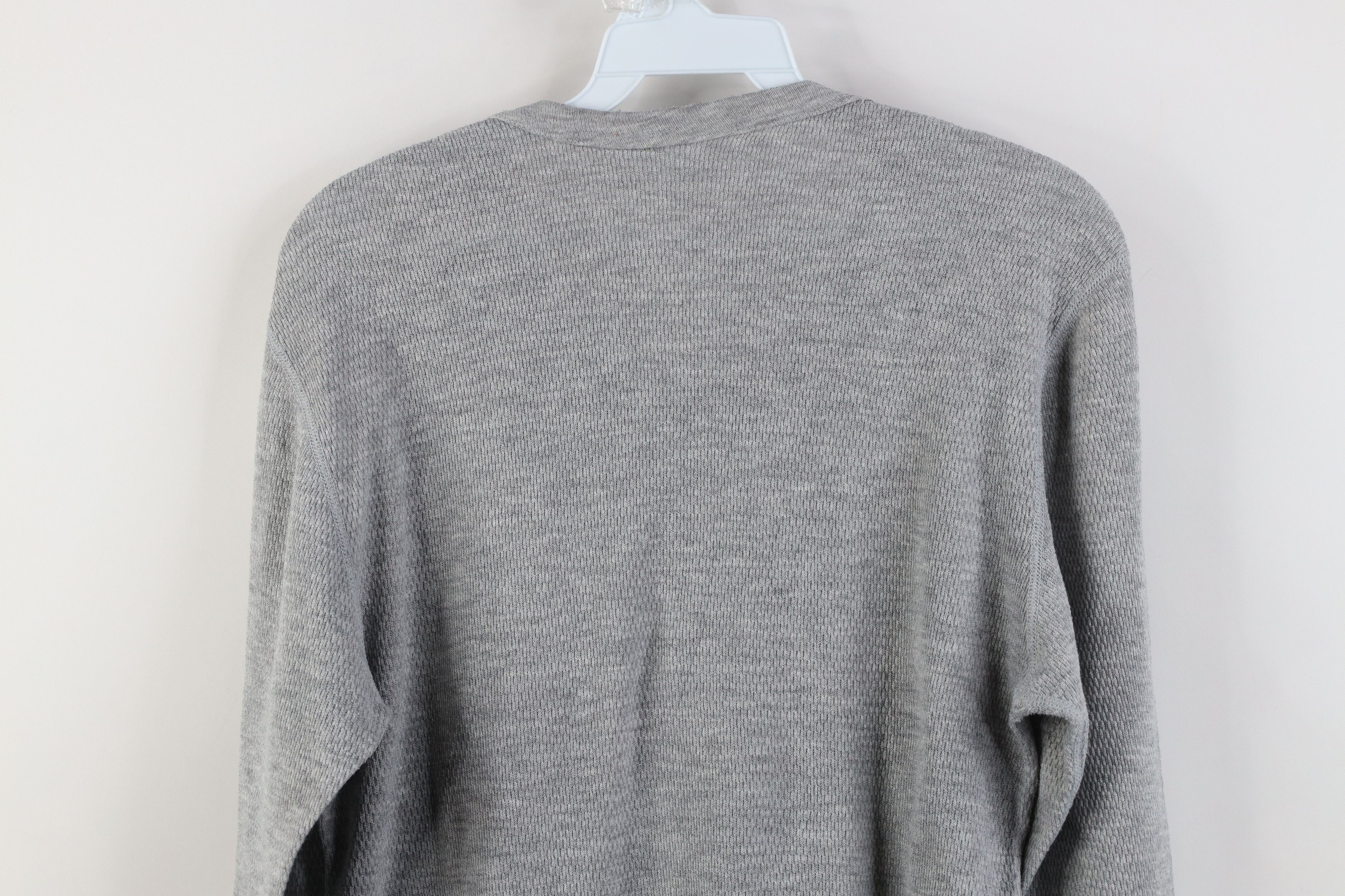 Vintage Vintage 90s Streetwear Waffle Knit Long Sleeve T-Shirt Size US M / EU 48-50 / 2 - 10 Thumbnail