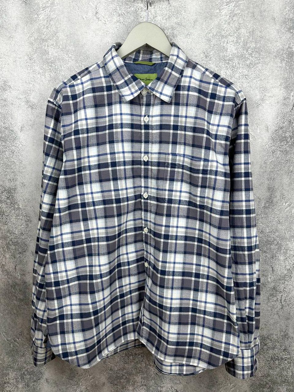 Oliver Sweeney Oliver Sweeney Censo Check Flannel Shirt Brushed Button Up Size US XL / EU 56 / 4 - 1 Thumbnail