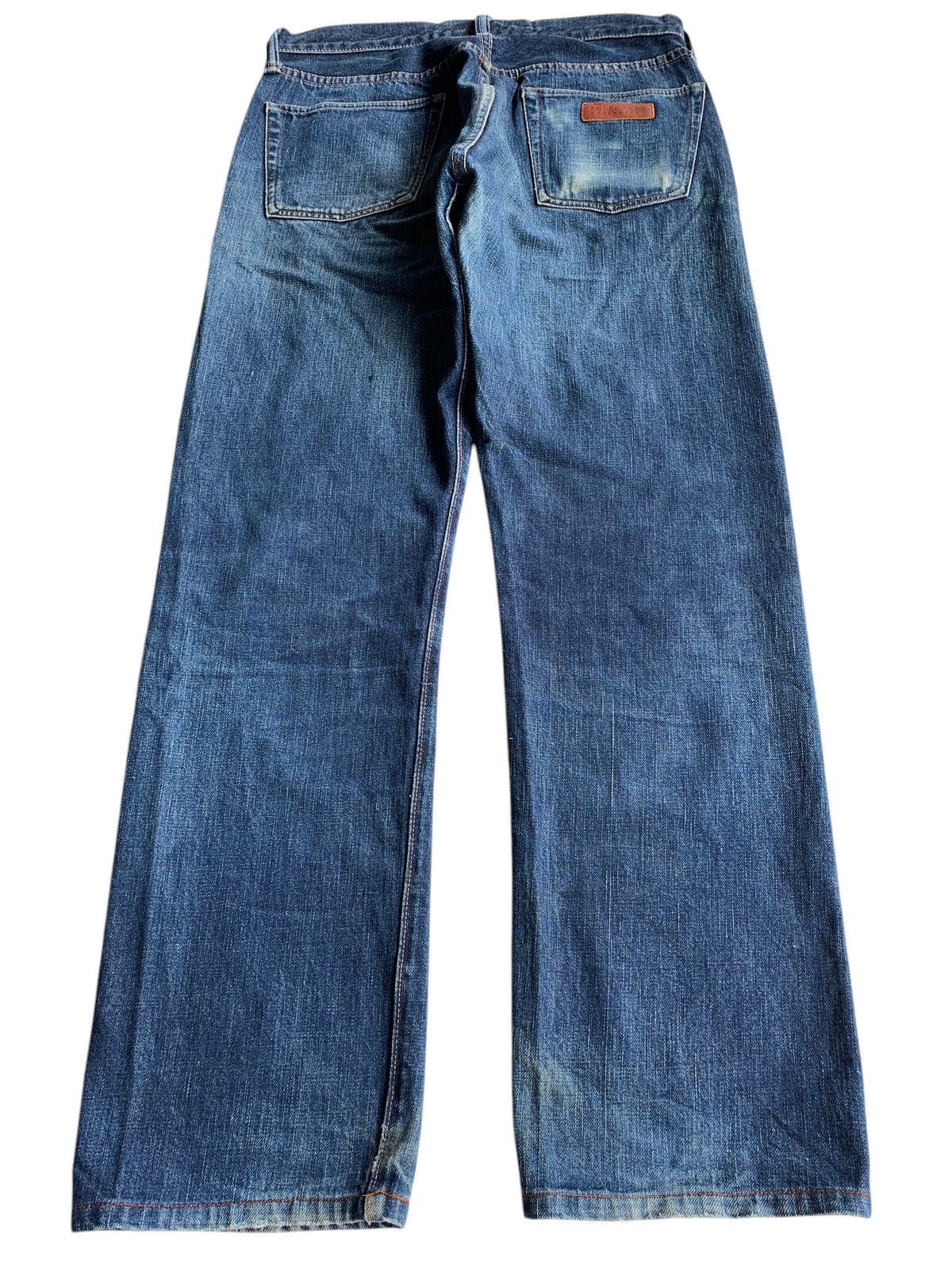 Full Count & Co. FULL COUNT SELVEDGE BUTTON FLY FADED DISTRESSED DENIM Size US 31 - 4 Thumbnail
