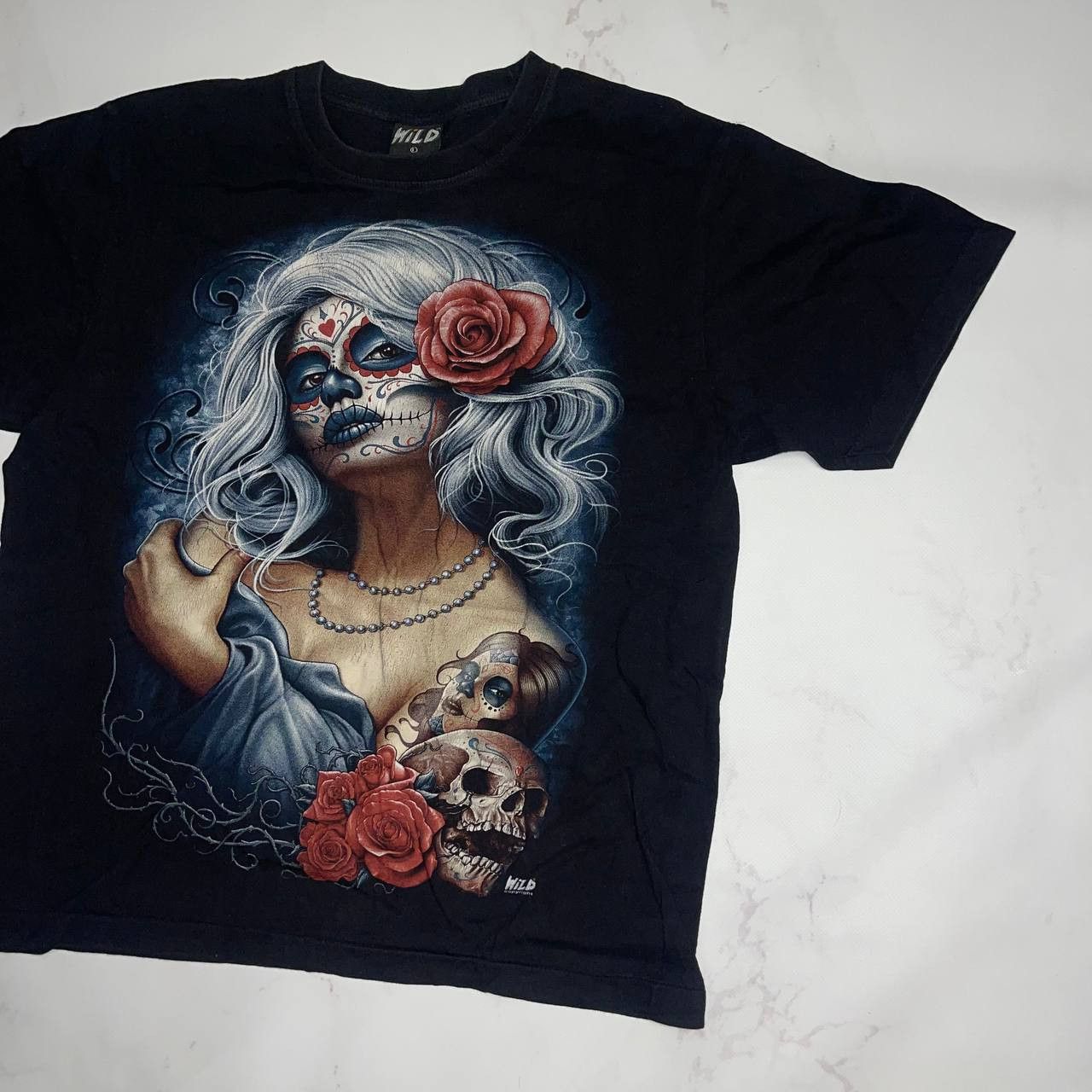 Vintage Streetwear × Vintage Wild Skulls Vintage T-Shirt L Size Size US L / EU 52-54 / 3 - 4 Thumbnail