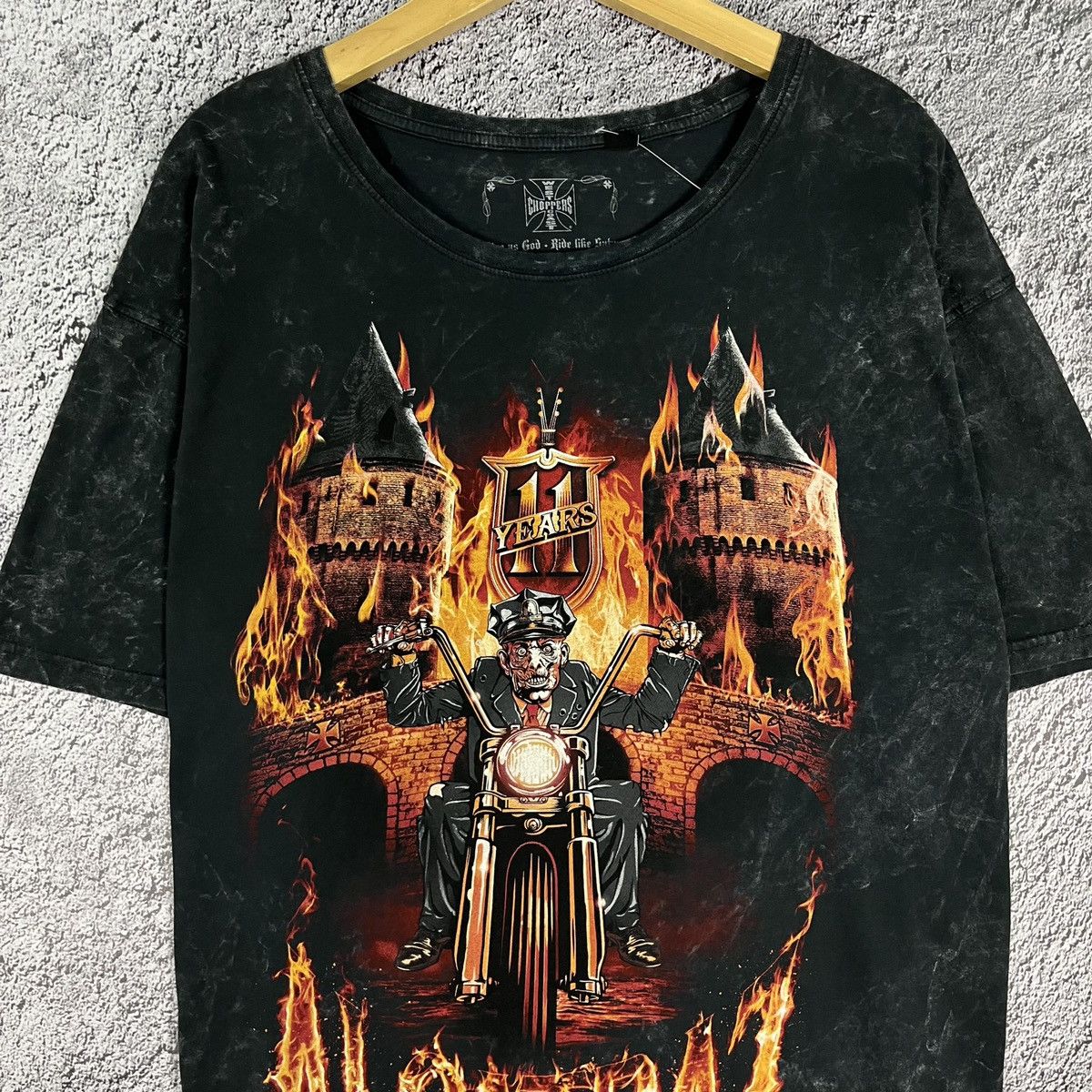 Harley Davidson × Vintage × West Coast Choppers 👹VINTAGE👹 West coast Choppers 11 Years Anniversary Tee Size US XXL / EU 58 / 5 - 5 Thumbnail