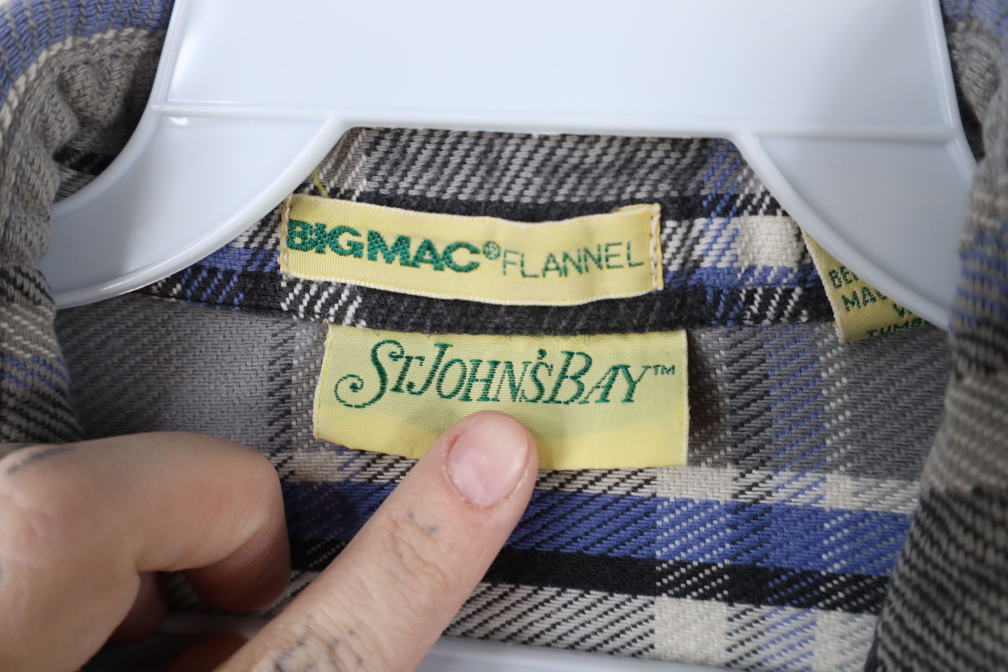 Vintage Vintage 90s Streetwear Big Mac Flannel Button Shirt Plaid Size US XL / EU 56 / 4 - 10 Thumbnail