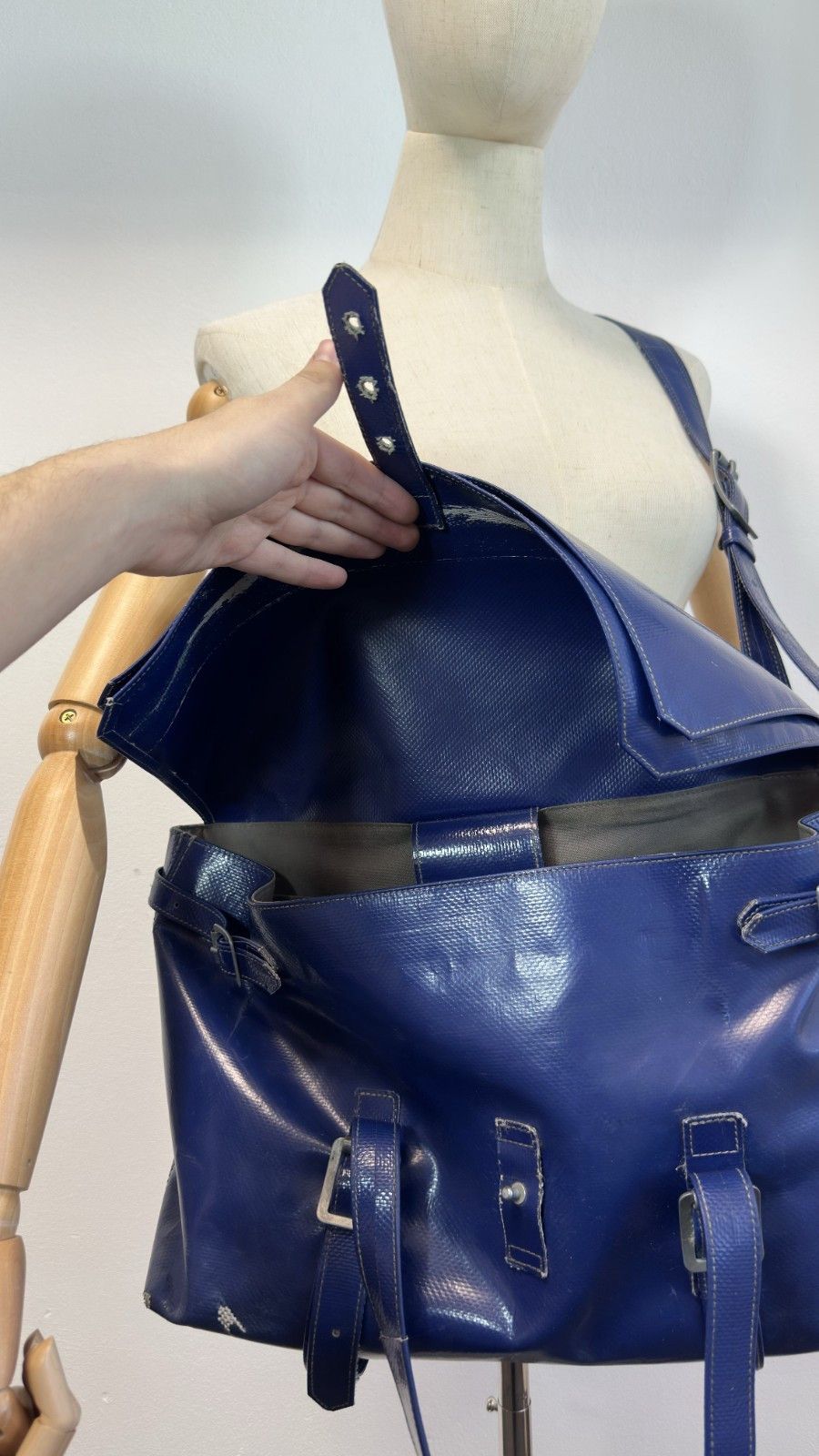 Freitag RARE Freitag R511 Carolus Blue Reference Line Shoulder Bag Size ONE SIZE - 4 Thumbnail