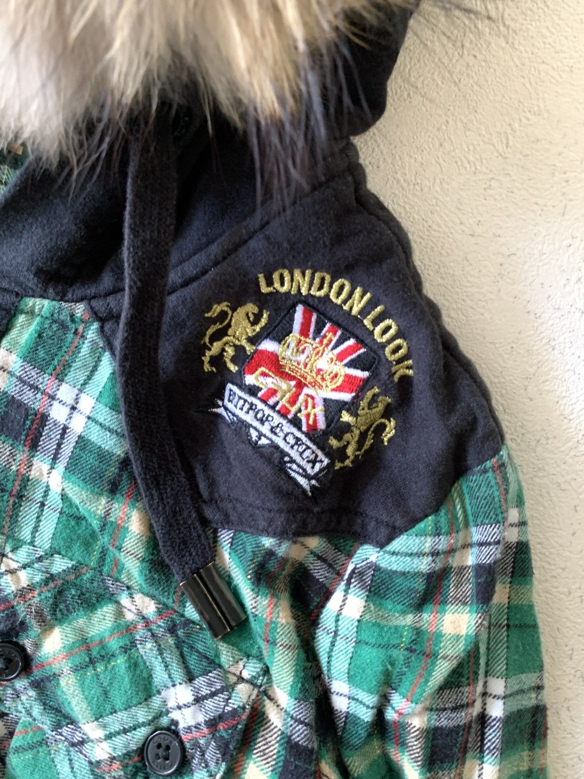 If Six Was Nine BRITISH LONDON LOOK FAUX FUR HOODIE IFSIXWASNINE LGB STYLE Size US M / EU 48-50 / 2 - 7 Thumbnail