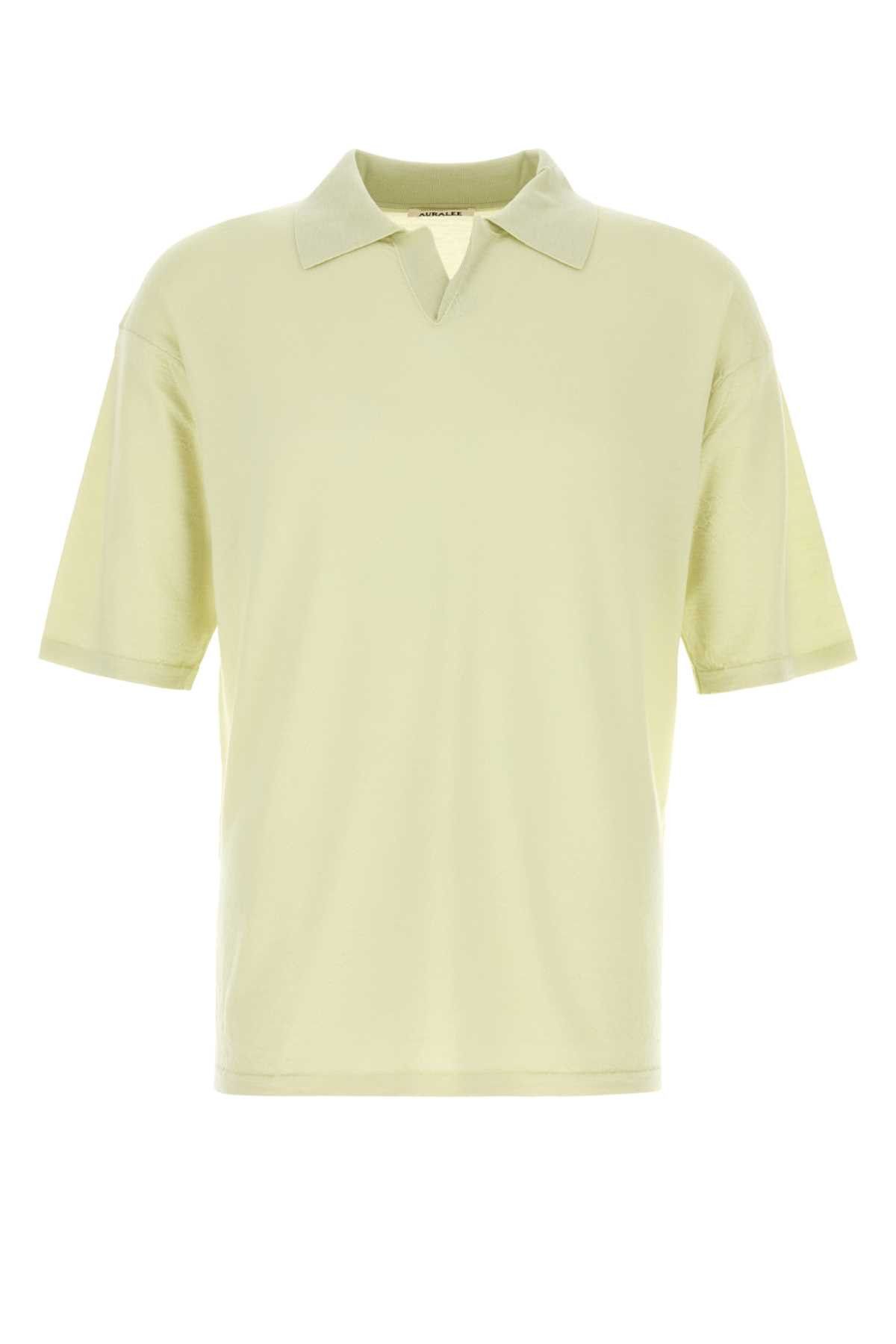 Auralee Pastel Green Wool Polo Shirt Size US XL / EU 56 / 4 - 1 Thumbnail