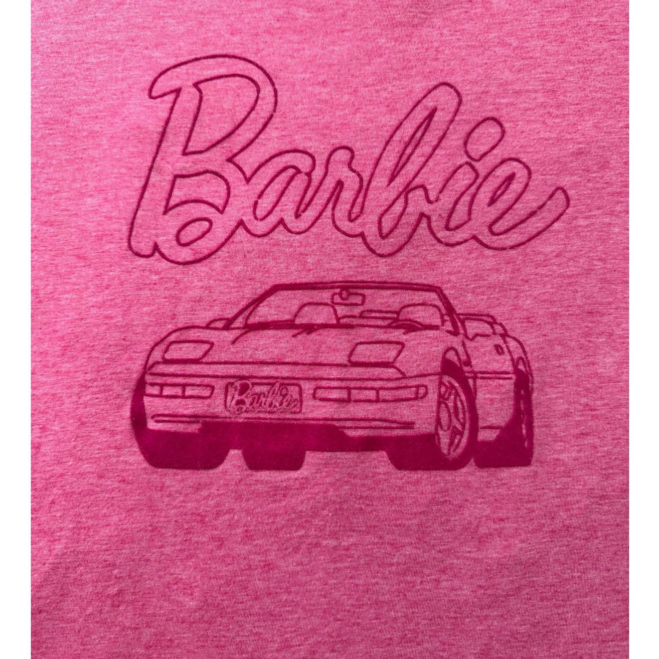 Other Barbie Graphic T-Shirt Pink Vintage Style Tee Large Size L / US 10 / IT 46 - 2 Thumbnail