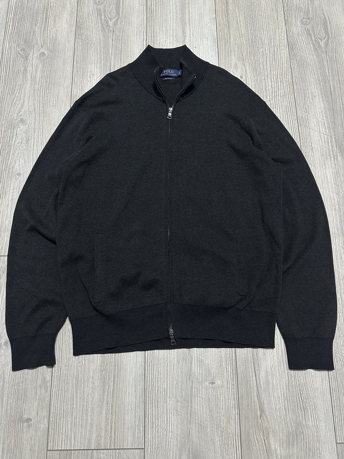 Vintage Vintage Polo Ralph Lauren Full Zip Sweater Size US L / EU 52-54 / 3 - 1 Thumbnail