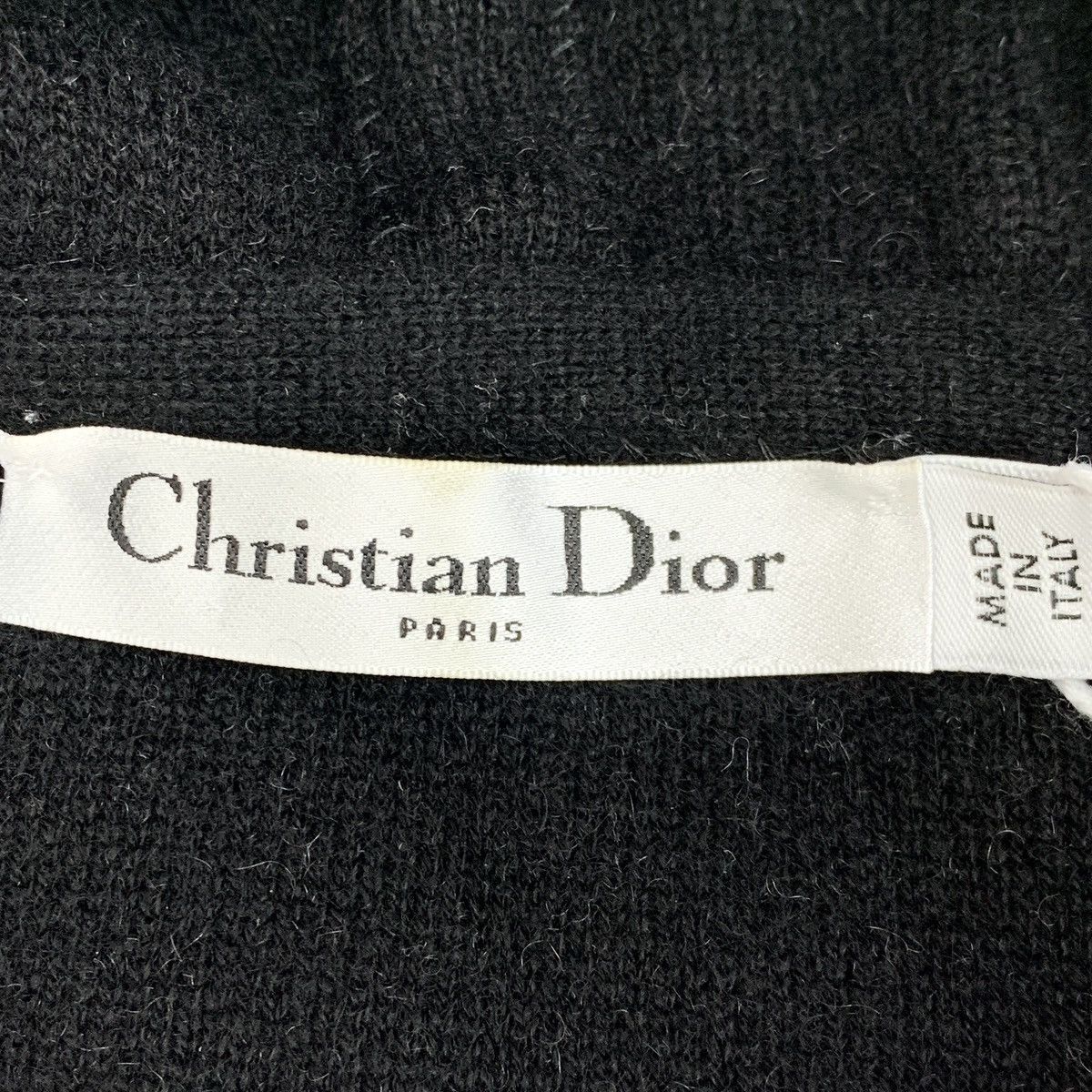 Dior Dior Beige Letter Intarsia Cashmere Hooded Knit Coat K26WX Size XXS / US 00 / IT 34 - 6 Thumbnail