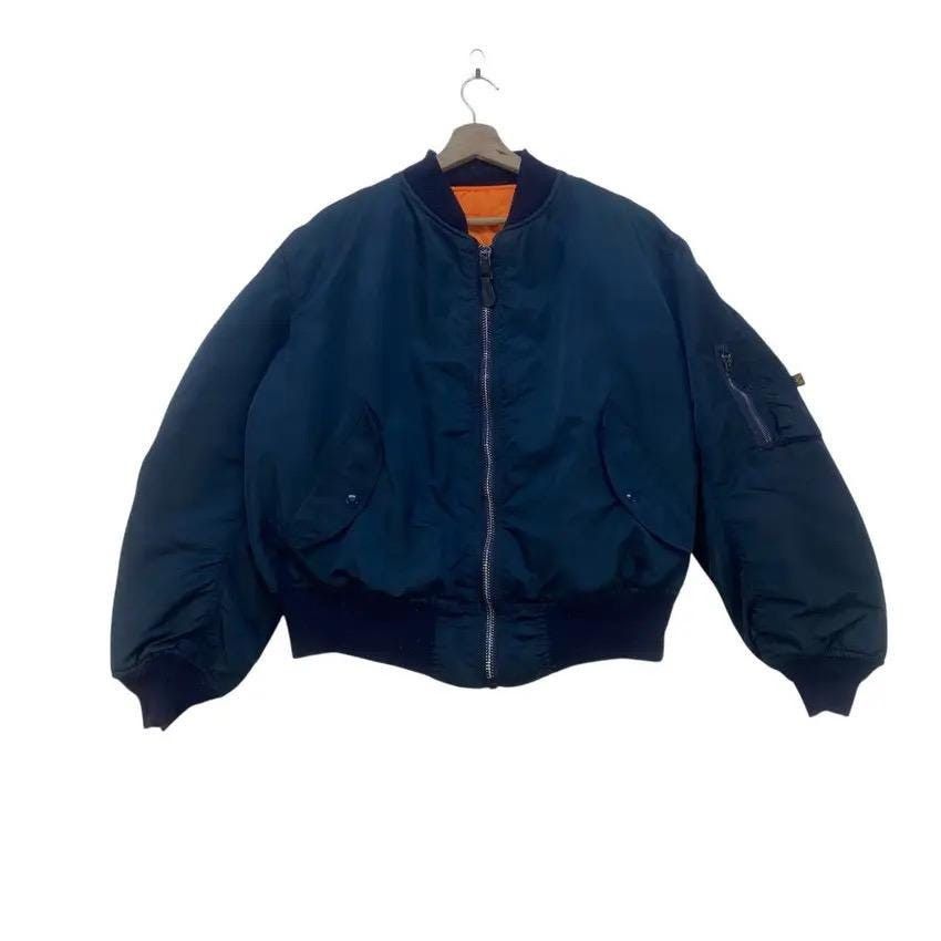 Alpha Industries Vintage Alpha Industries MA-1 Flight Bomber Jacket Size US XL / EU 56 / 4 - 1 Thumbnail