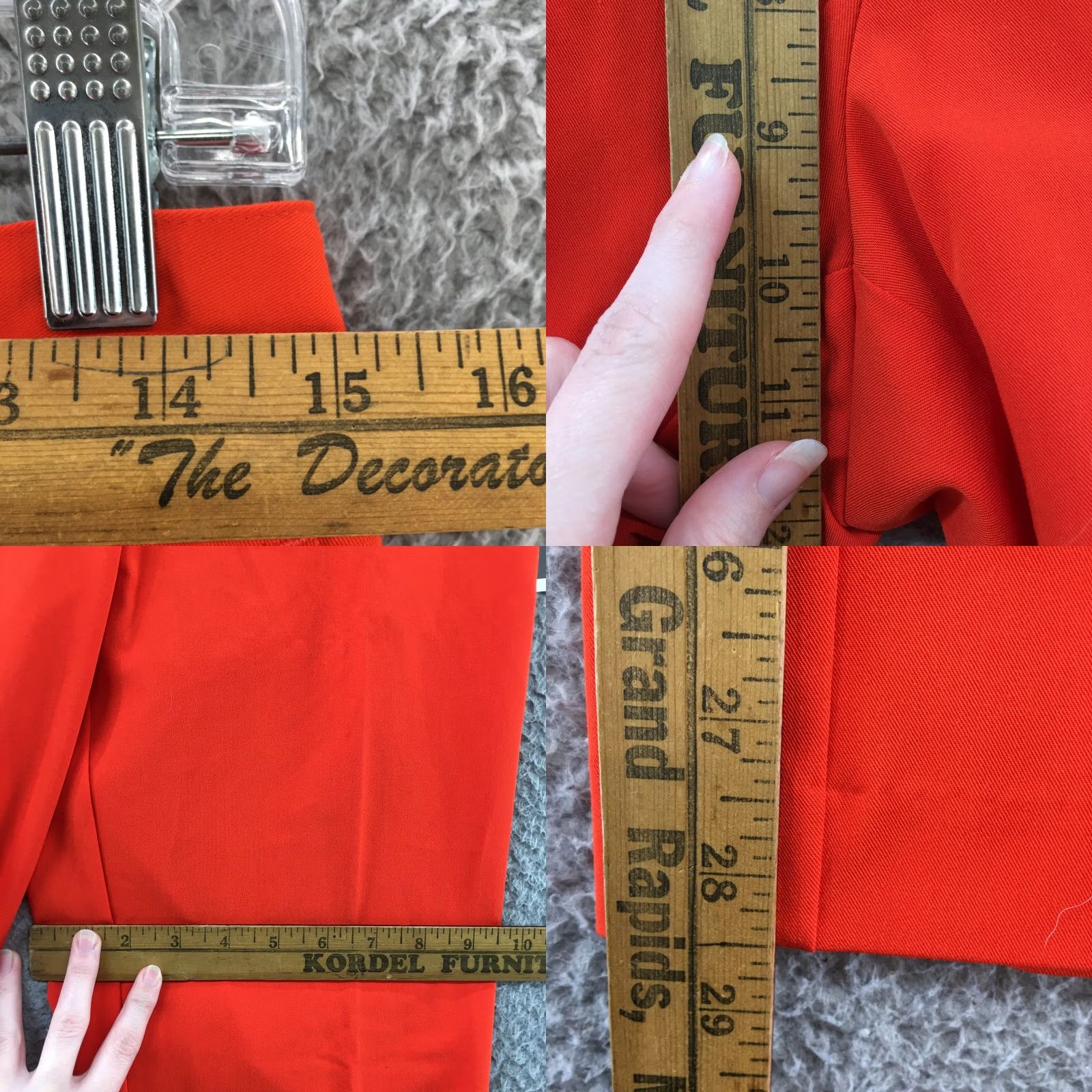Worthington Worthington Orange Petite 4P Straight Leg High Rise Trouser Pants Womens Low Rise? No, High Rise. Size 30" / US 8 / IT 44 - 8 Thumbnail