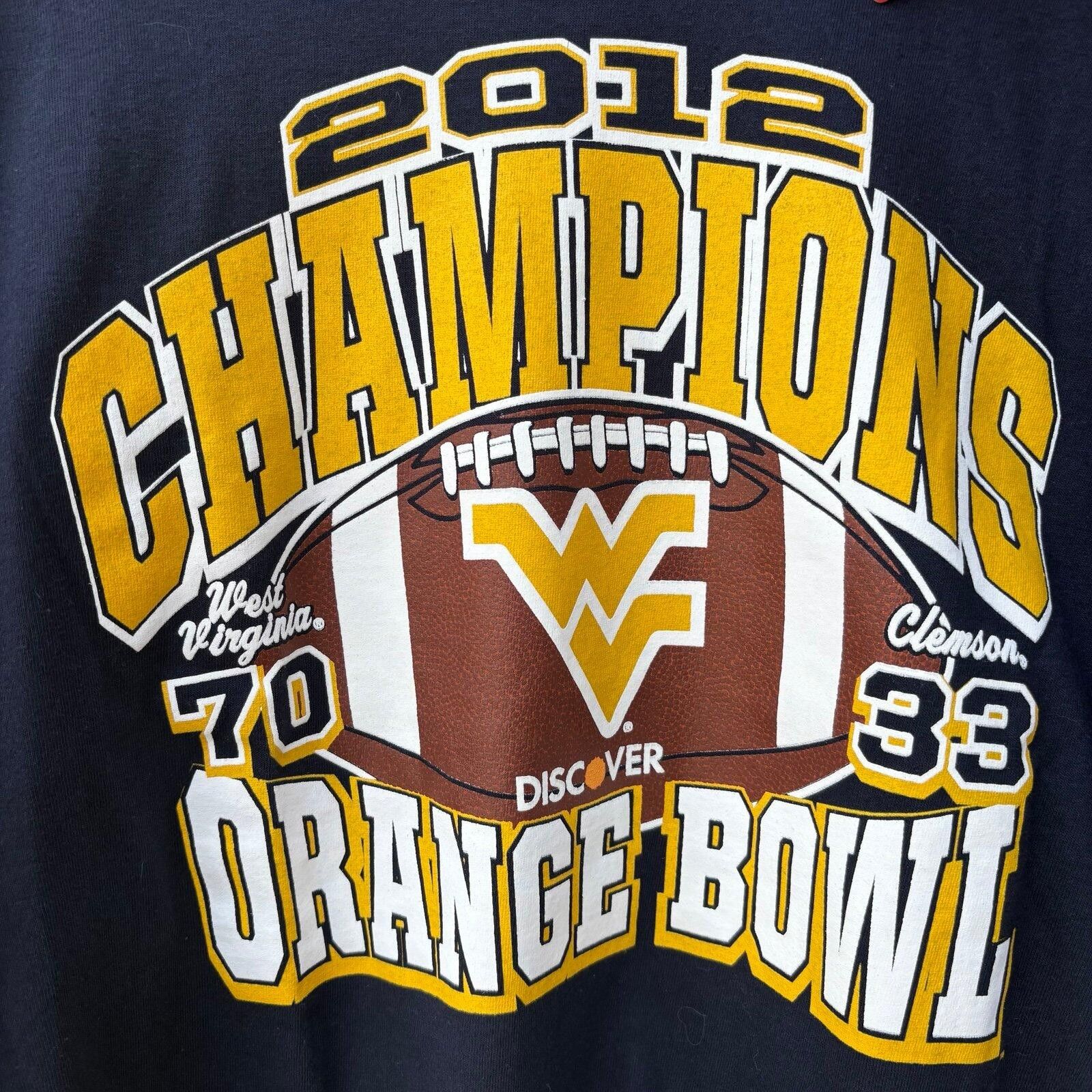Champion Vintage West Virginia 2012 football tee Size US L / EU 52-54 / 3 - 2 Thumbnail