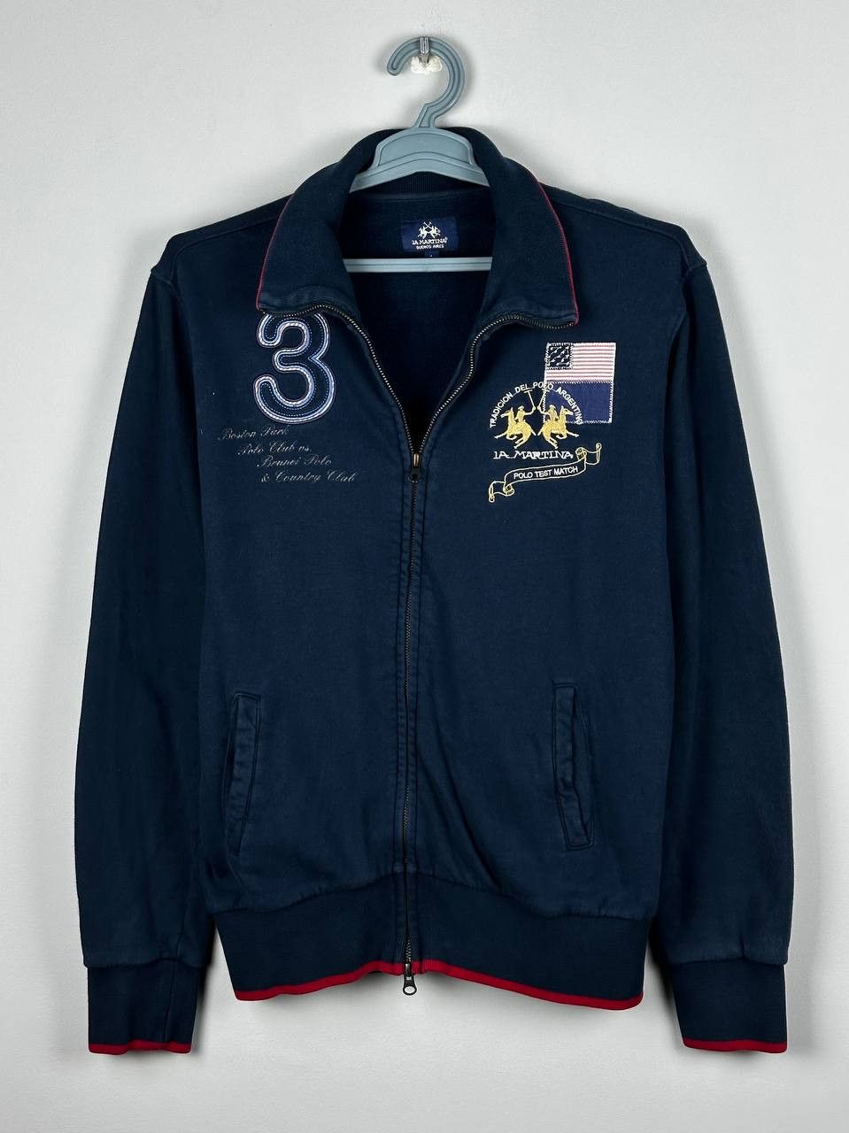 La Martina Vintage La Martina Polo Track Jacket Full Zip Sweater Size US M / EU 48-50 / 2 - 1 Thumbnail