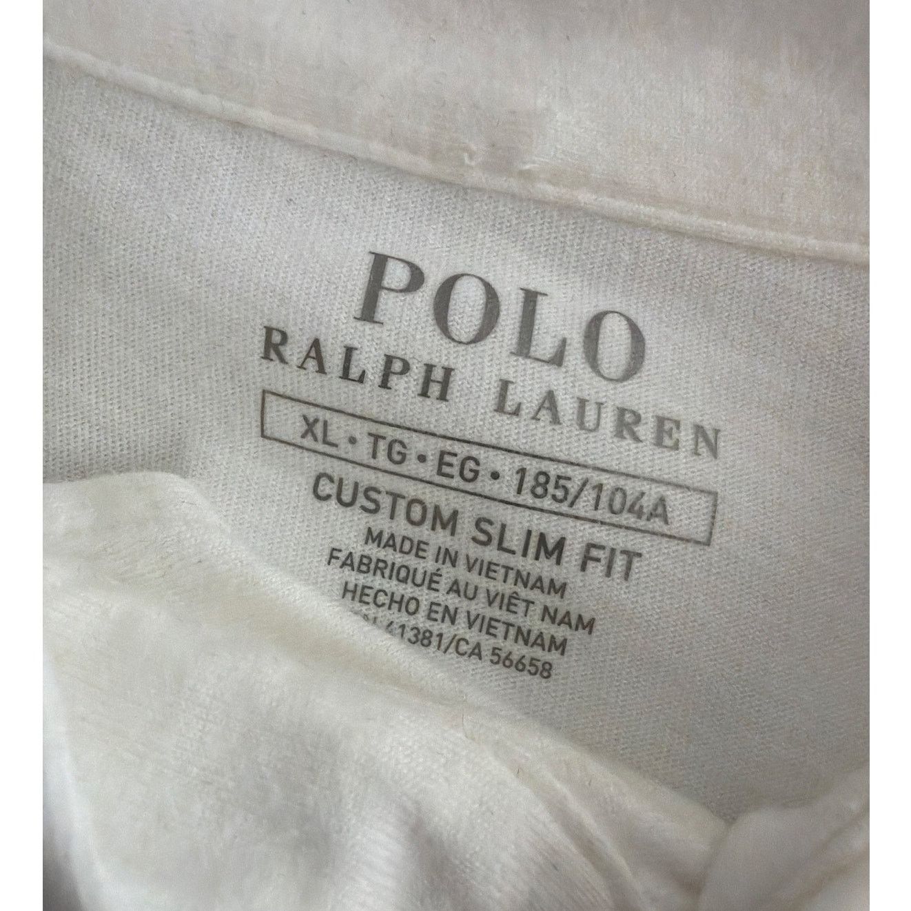 Polo Ralph Lauren Polo Ralph Lauren XL White Polo Shirt Men's Gray Pony Size US XL / EU 56 / 4 - 2 Thumbnail