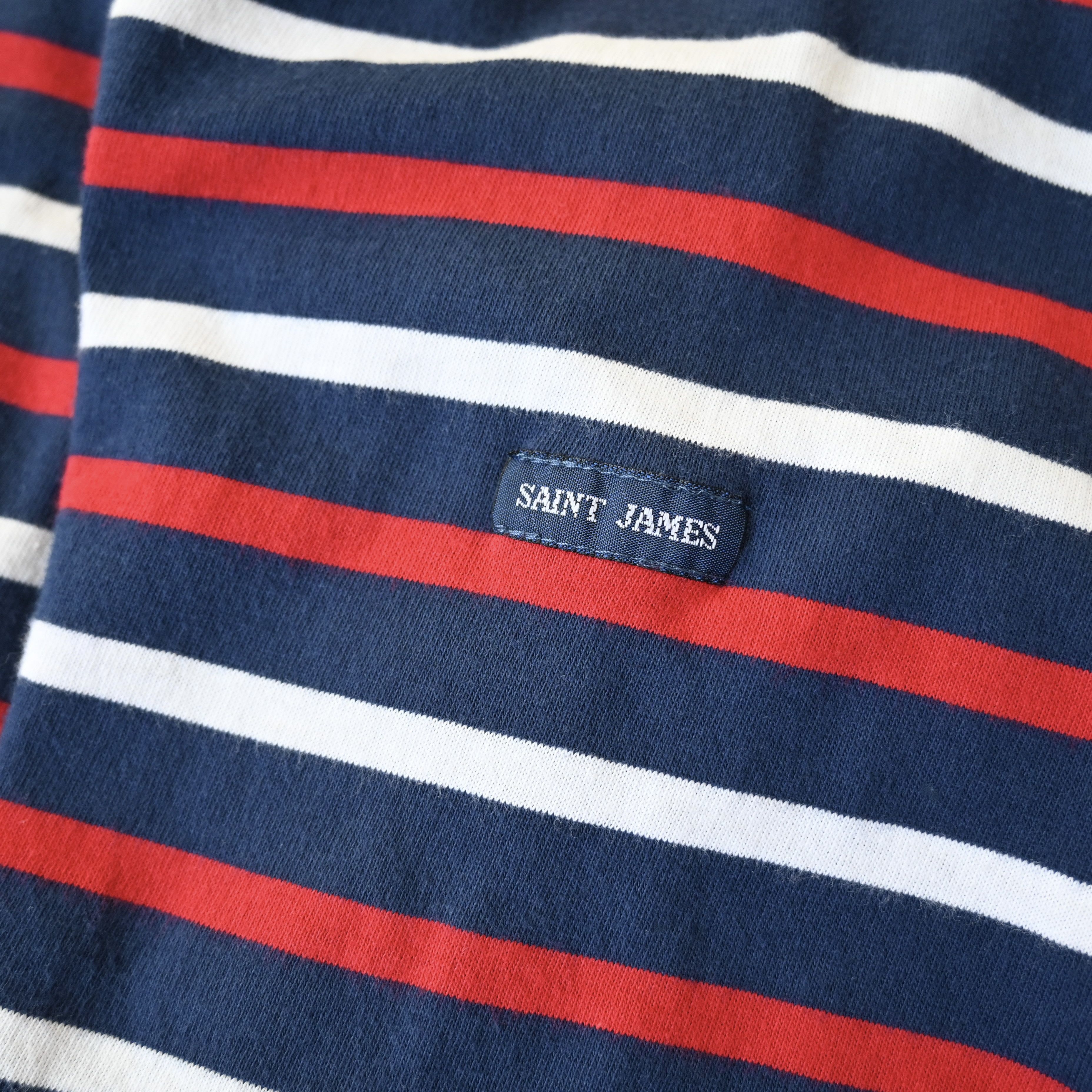 Saint James SAINT JAMES combed cotton boatneck t-shirt, trico-stiped, 5 Size US M / EU 48-50 / 2 - 7 Thumbnail