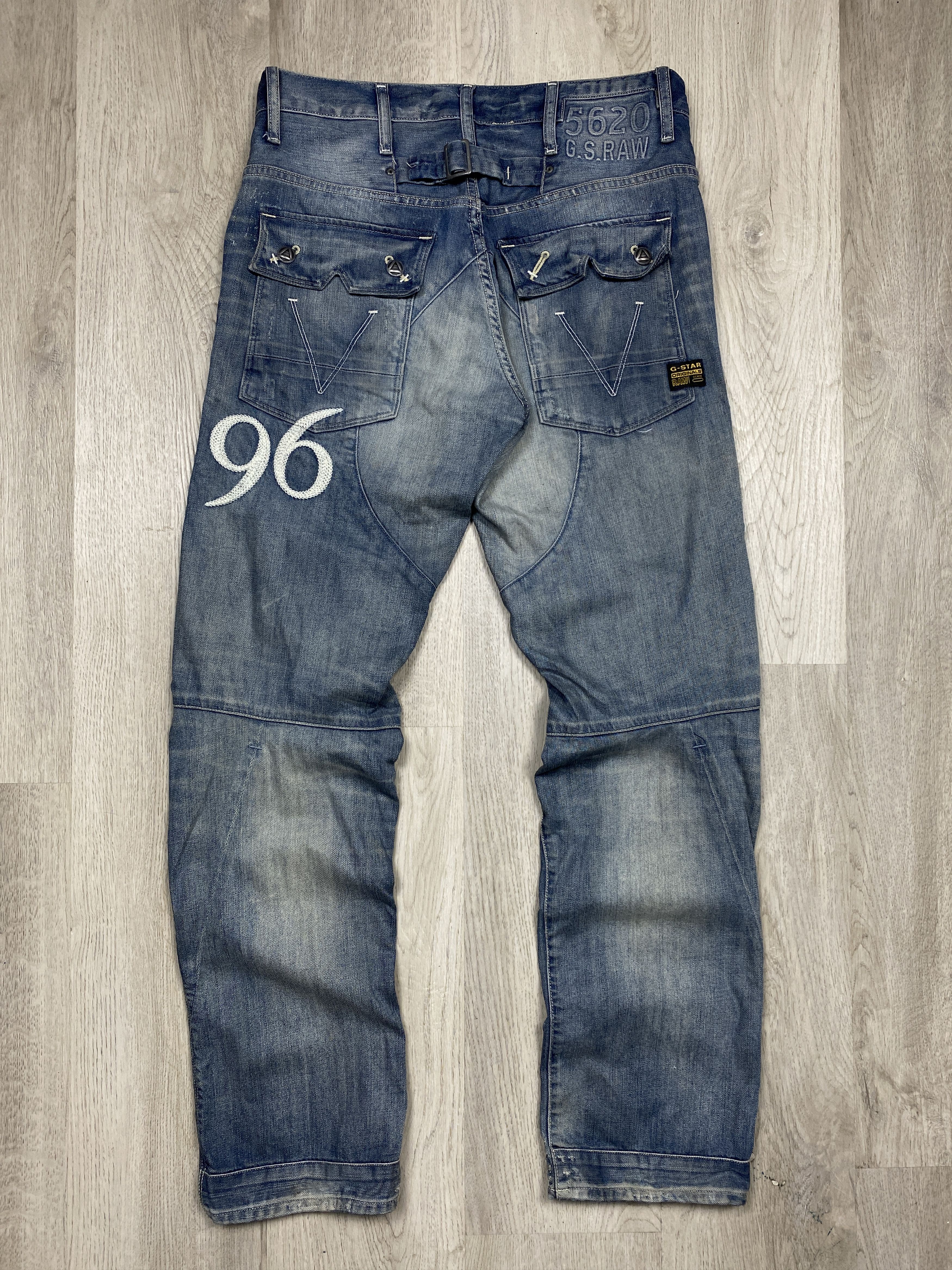 G-Star G Star Raw Mens 3D Tapered Denim Pants Double Knee Y2K Size US 30 / EU 46 - 1 Thumbnail