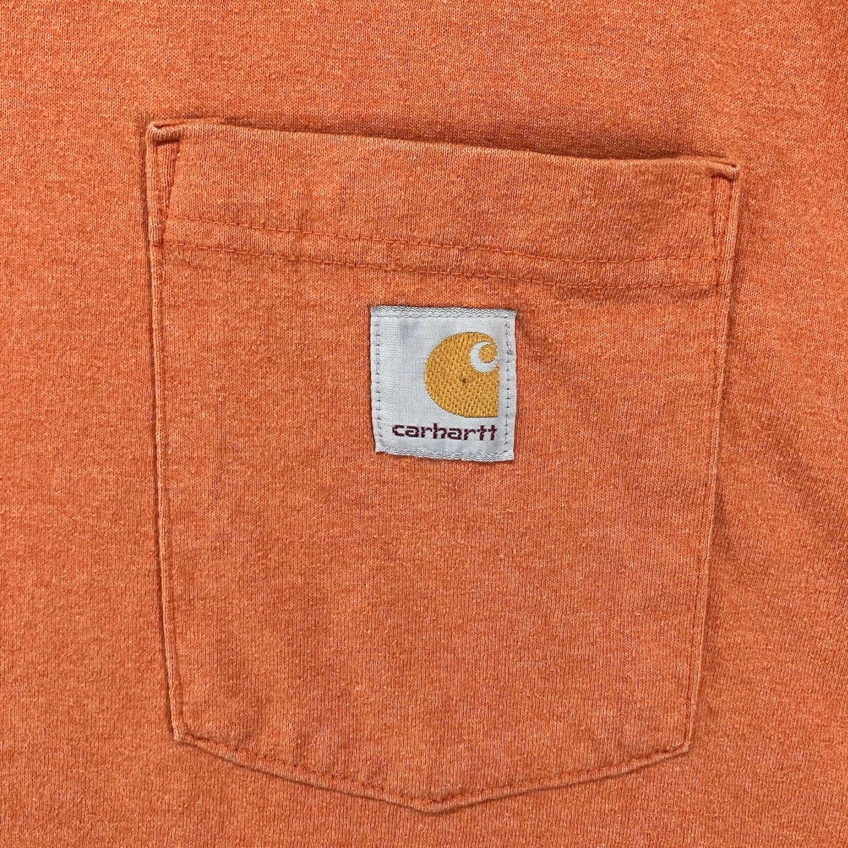 Carhartt Carhartt Mens 4XL Short Sleeve T-Shirt Loose Fit Orange Mid Weight Size US XXL / EU 58 / 5 - 4 Thumbnail