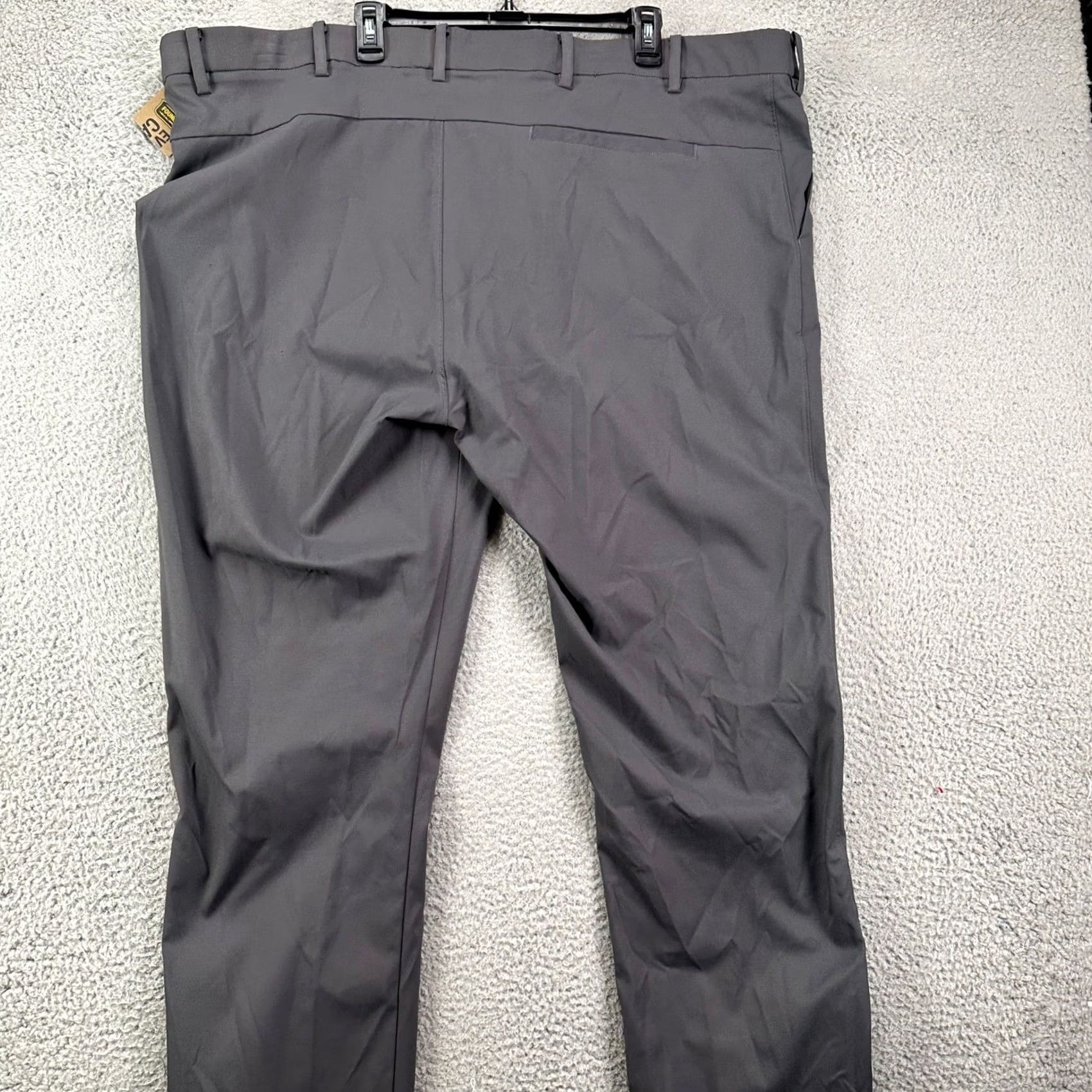 Vintage VINTAGE? No. The Foundry Supply Co. Men Chino Pants 52 Gray Flat Front Comfort Waistband NEW Size US 36 / EU 52 - 2 Thumbnail