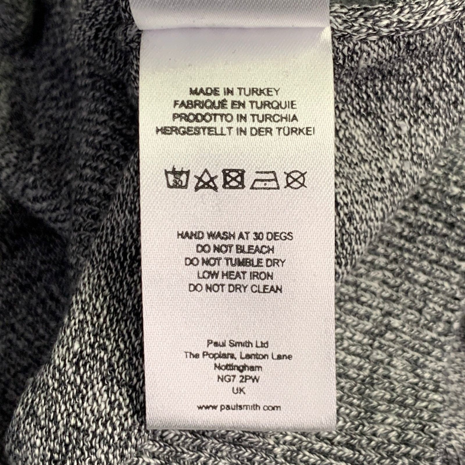 Paul Smith Size L Heather Grey Multi Color Color Block Cotton Wool Crew Size US L / EU 52-54 / 3 - 9 Thumbnail