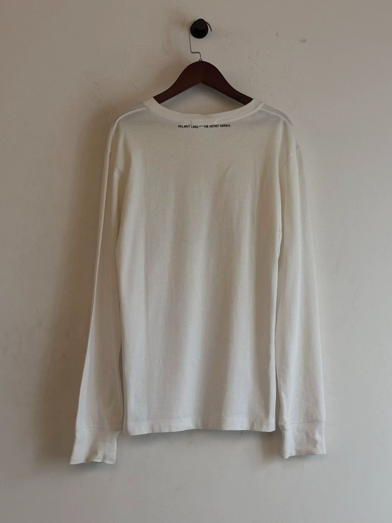 Helmut Lang White Long Sleeve Graphic Print Shirt Size US S / EU 44-46 / 1 - 4 Thumbnail