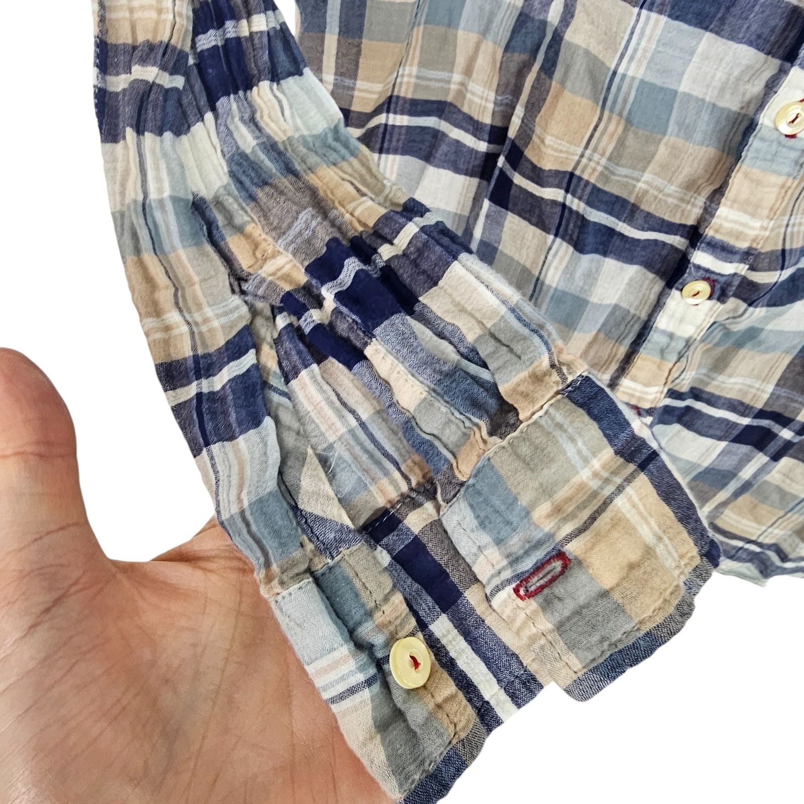 Johnny Was Johnny Was 3J Workshop Embroidered Mixed Media Boho Shirt Size XS / US 0-2 / IT 36-38 - 5 Thumbnail