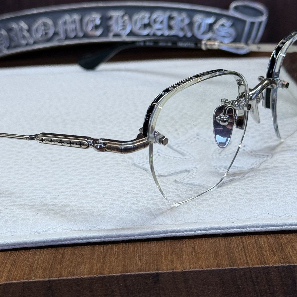Chrome Hearts Chrome Hearts Frosted Glasses Size ONE SIZE - 6 Thumbnail