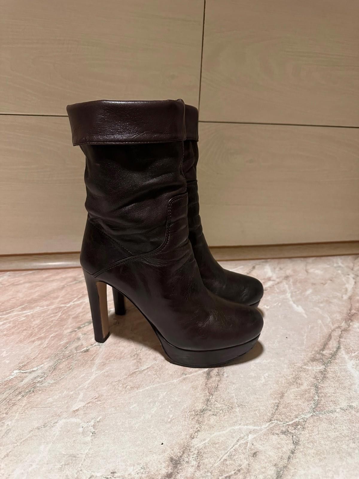 Miu Miu Miu Miu Leather boots Sz 36.5 IT Size US 6.5 / IT 36.5 - 2 Thumbnail
