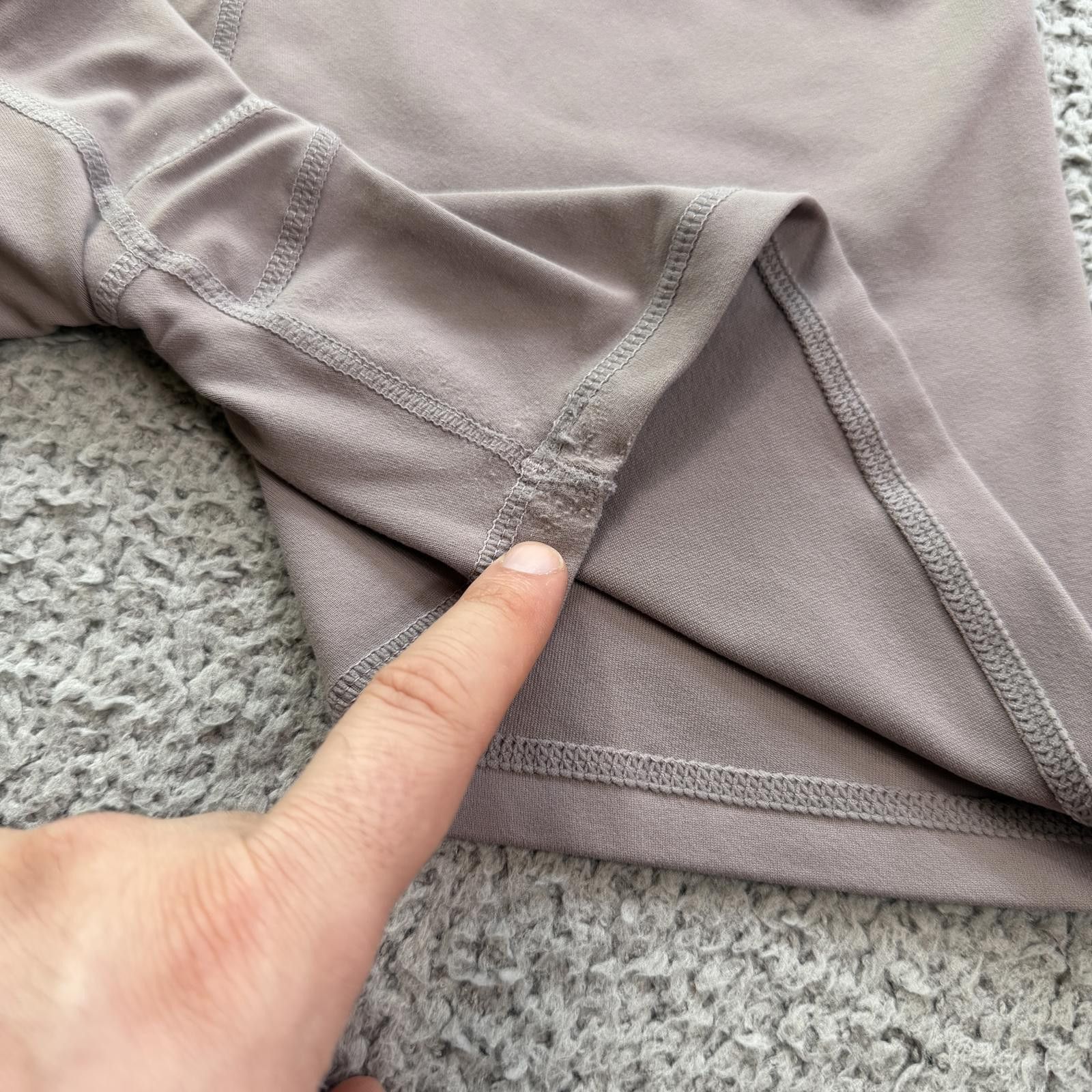 Virgil Abloh AYBL Taupe High Waisted Biker Shorts Womens S Gym Activewear Size 28" / US 6 / IT 42 - 5 Thumbnail