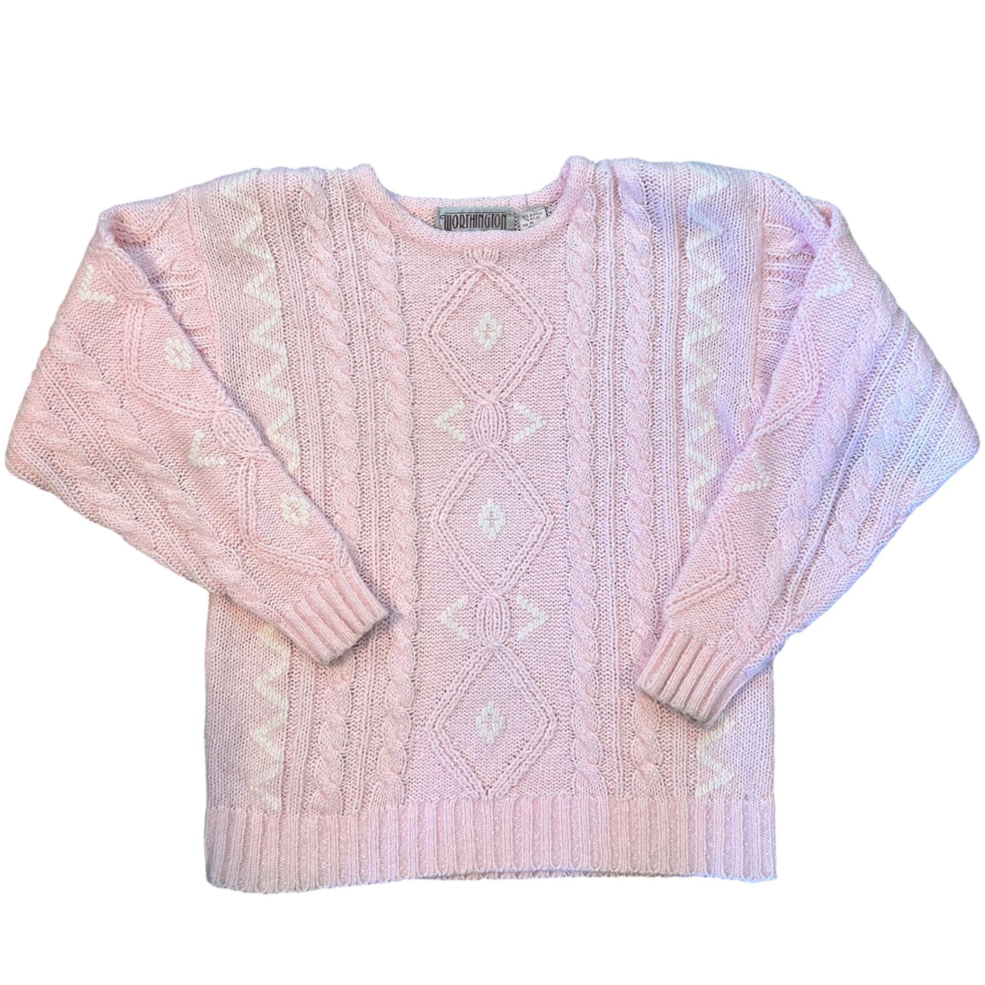 Vintage Vintage Worthington Chunky Grandmacore Pastel Goth Sweater M Size L / US 10 / IT 46 - 1 Thumbnail
