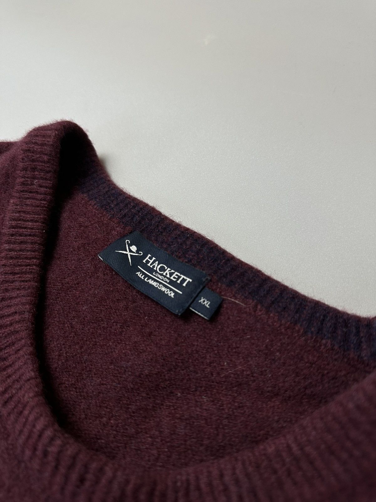 Hackett Woolen sweater dark rose Hackett Size US XL / EU 56 / 4 - 3 Thumbnail
