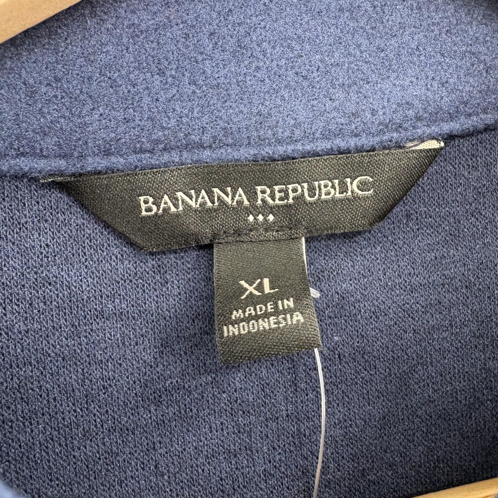 Banana Republic Banana Republic Jacket Womens XL Blue Melton Preppy Short NWT Button Collared Pockets Twill Jacket Size 40" / US 18 - 4 Thumbnail