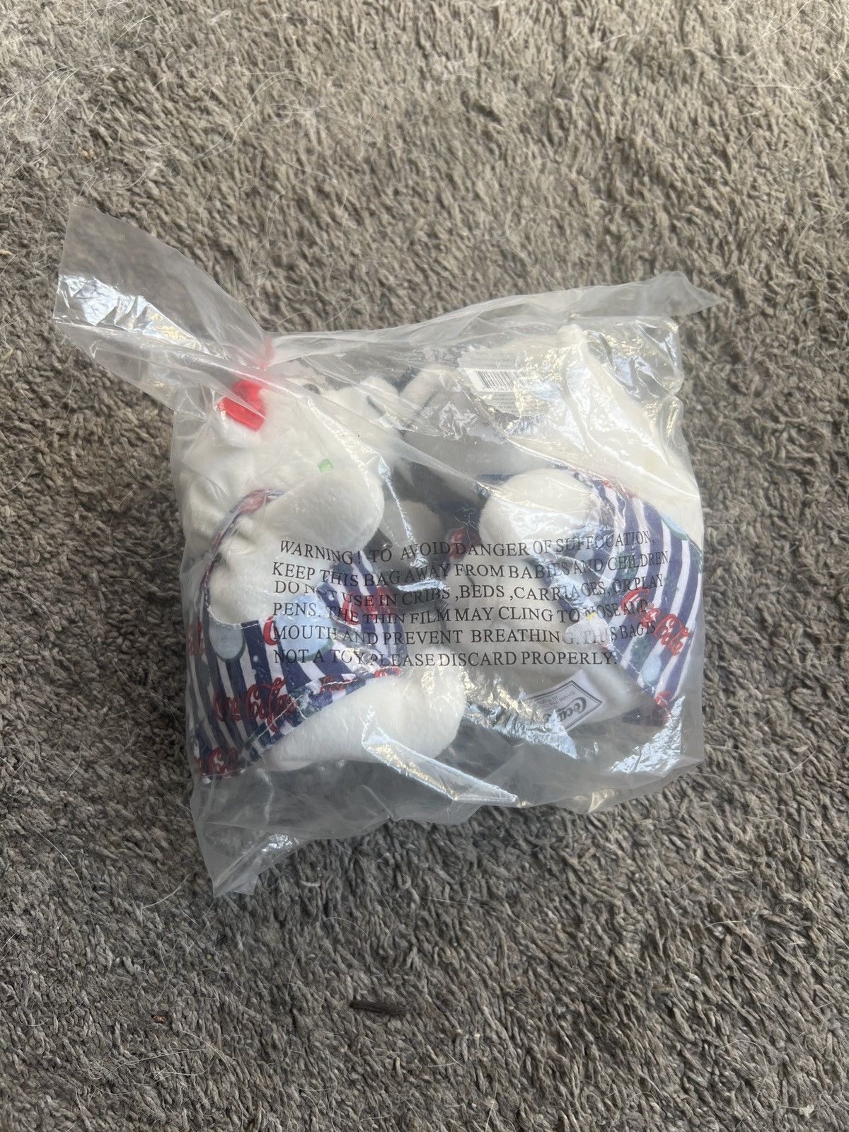 Coca Cola 1998 Coca-Cola Polar Bears Kissing Bean Bag Plush Size ONE SIZE - 2 Thumbnail
