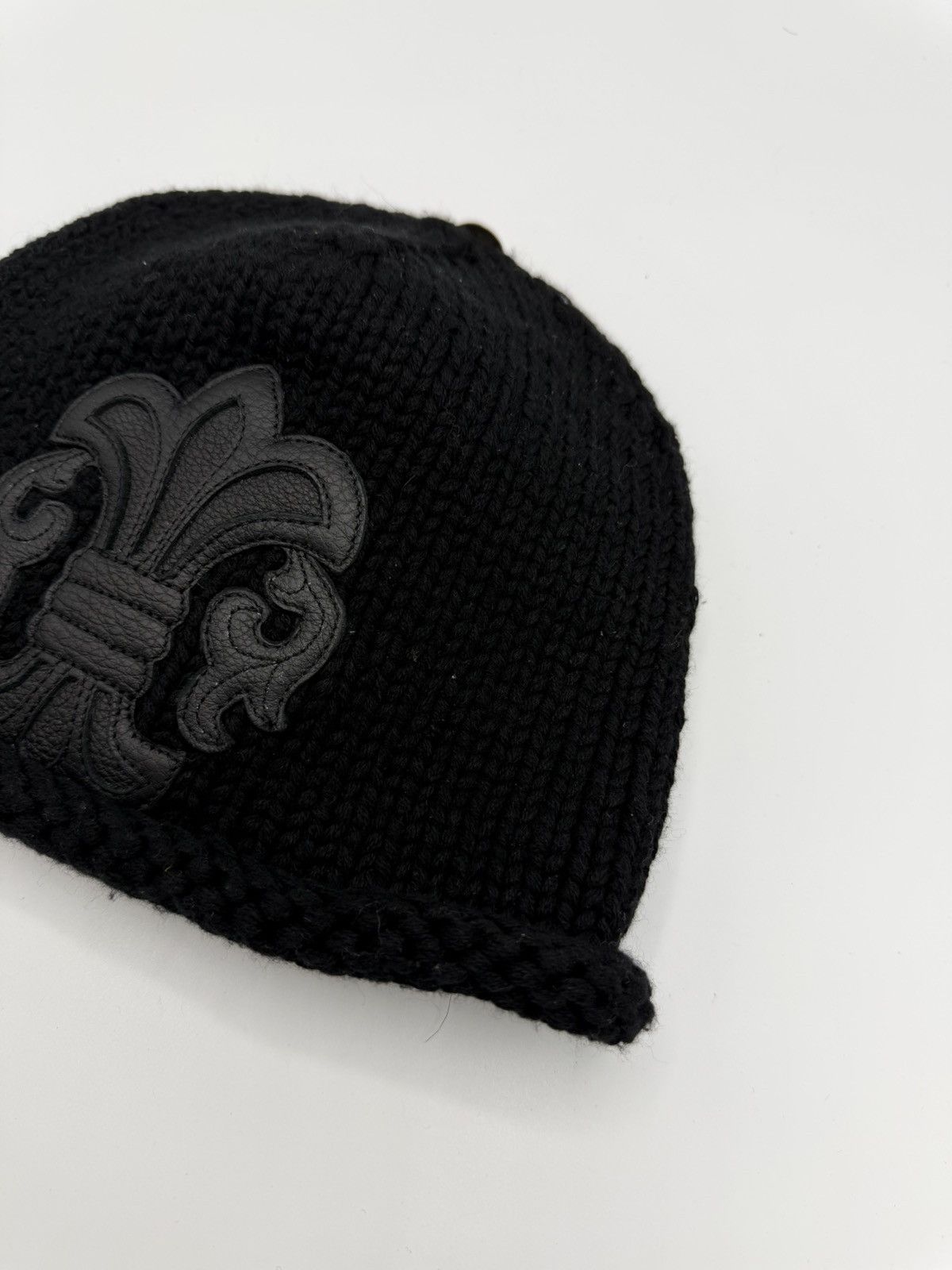 Chrome Hearts Chrome hearts Fleur Patch Cashmere Beanie Size ONE SIZE - 3 Thumbnail