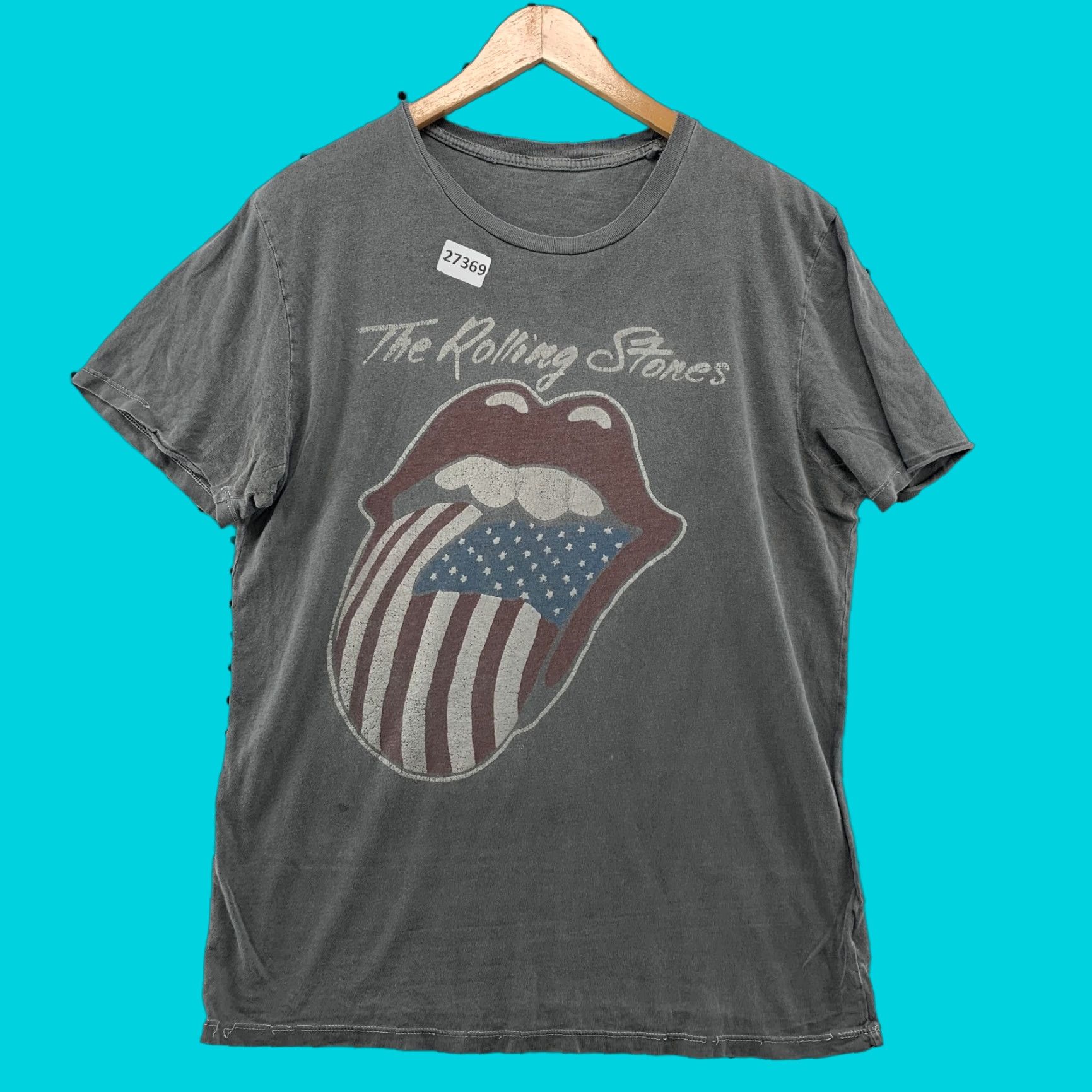 Vintage VINTAGE The Rolling Stones Shirt Unisex Adult T-Shirt Gray L Band Music 90s Mens Size US L / EU 52-54 / 3 - 1 Thumbnail