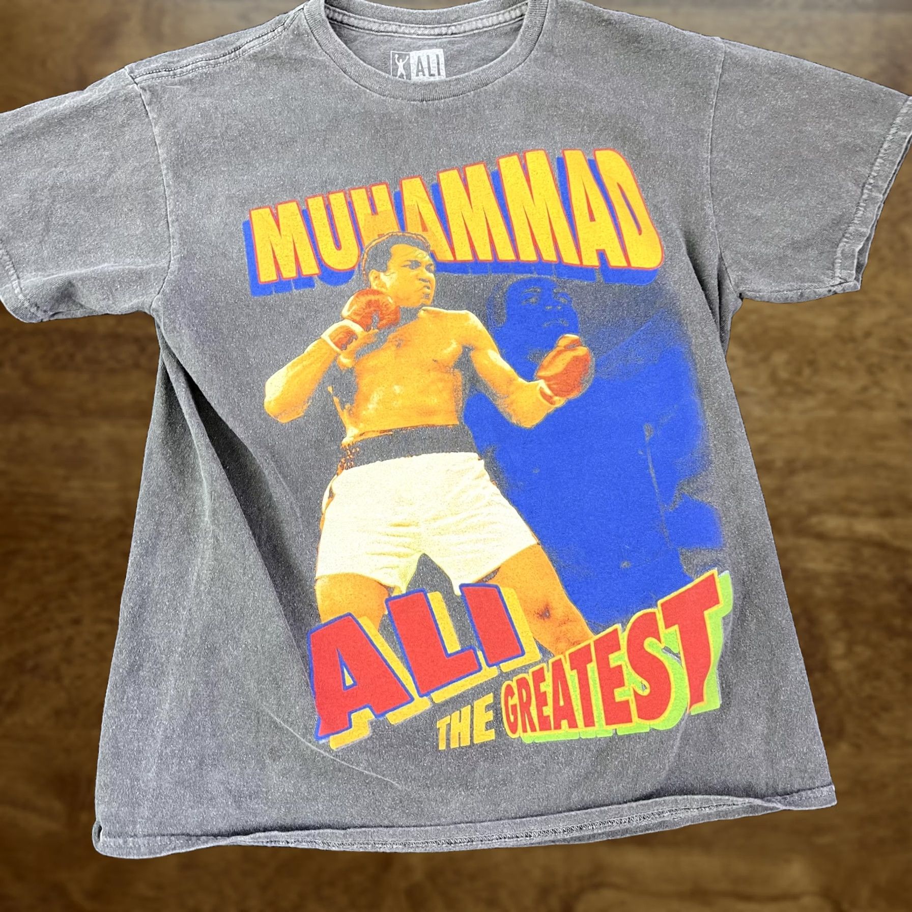 Vintage VINTAGE Muhammad Ali Shirt Mens S Black The Greatest Boxing Graphic Vintage Style T-Shirt Crew Neck Short Sleeve Cotton Graphic Print Mens Size US S / EU 44-46 / 1 - 1 Thumbnail