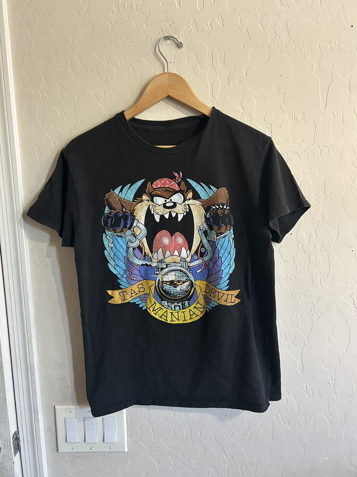 Cartoon Network × Vintage Vintage Tasmanian Devil Motorcycle Tee Size US M / EU 48-50 / 2 - 4 Thumbnail