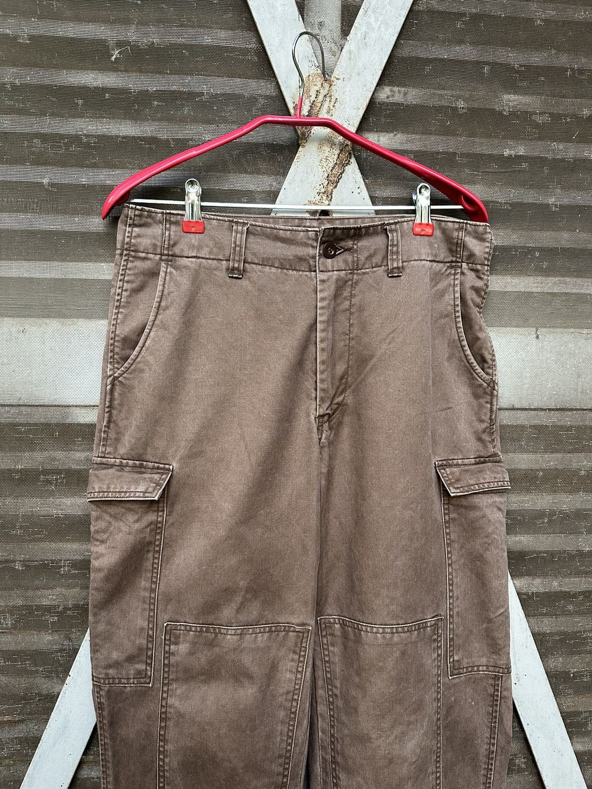 Vintage 👹Vintage John Bull Brown Cargo Pants Size US 30 / EU 46 - 7 Thumbnail
