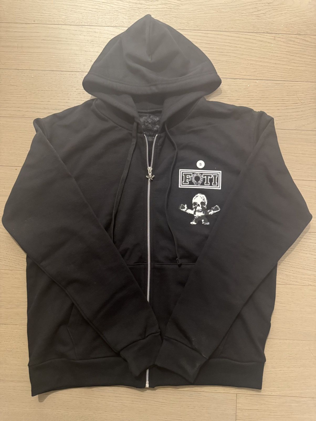Chrome Hearts Flames zip up hoodie S | Grailed