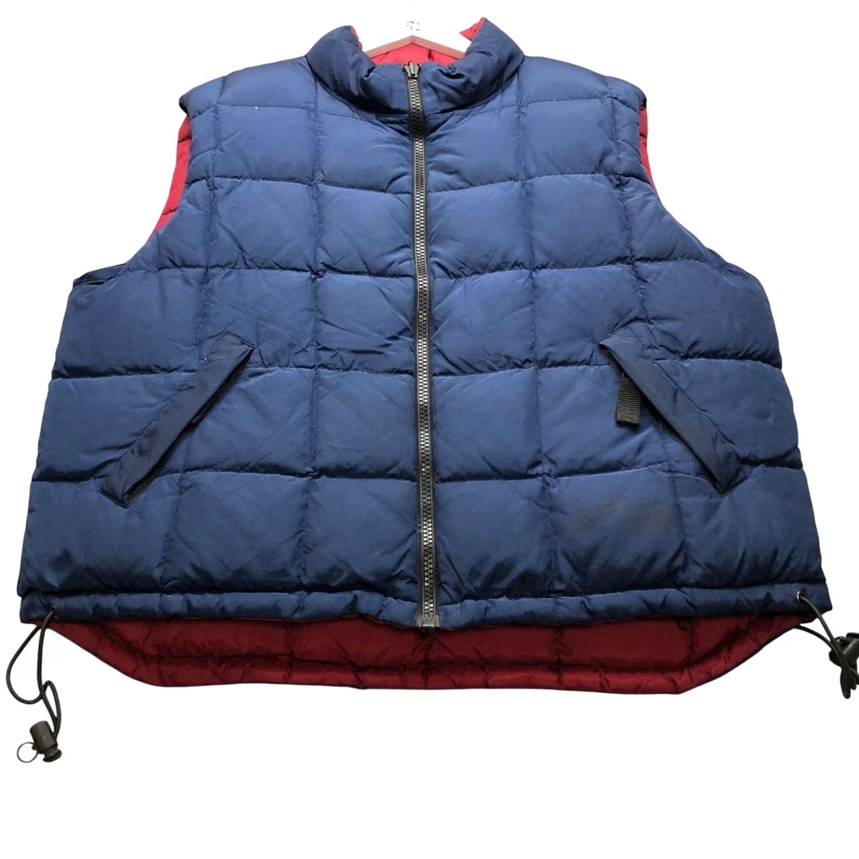 Gap VINTAGE Gap Quilted Reversible Waterfowl Down Filled Puffer Vest Nylon Mens XL Red 90s Outdoor Zip Pockets Quilted Wool Free? Size US XL / EU 56 / 4 - 2 Thumbnail