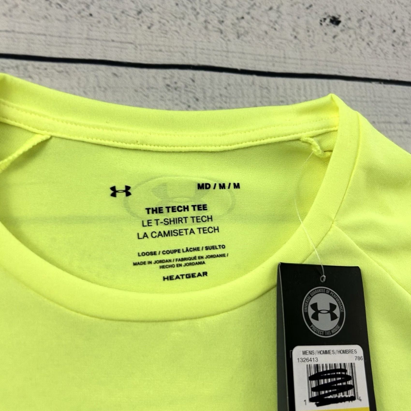Under Armour Under Armour HeatGear Short Sleeve Tee Shirt Men M Yellow Size US M / EU 48-50 / 2 - 2 Thumbnail
