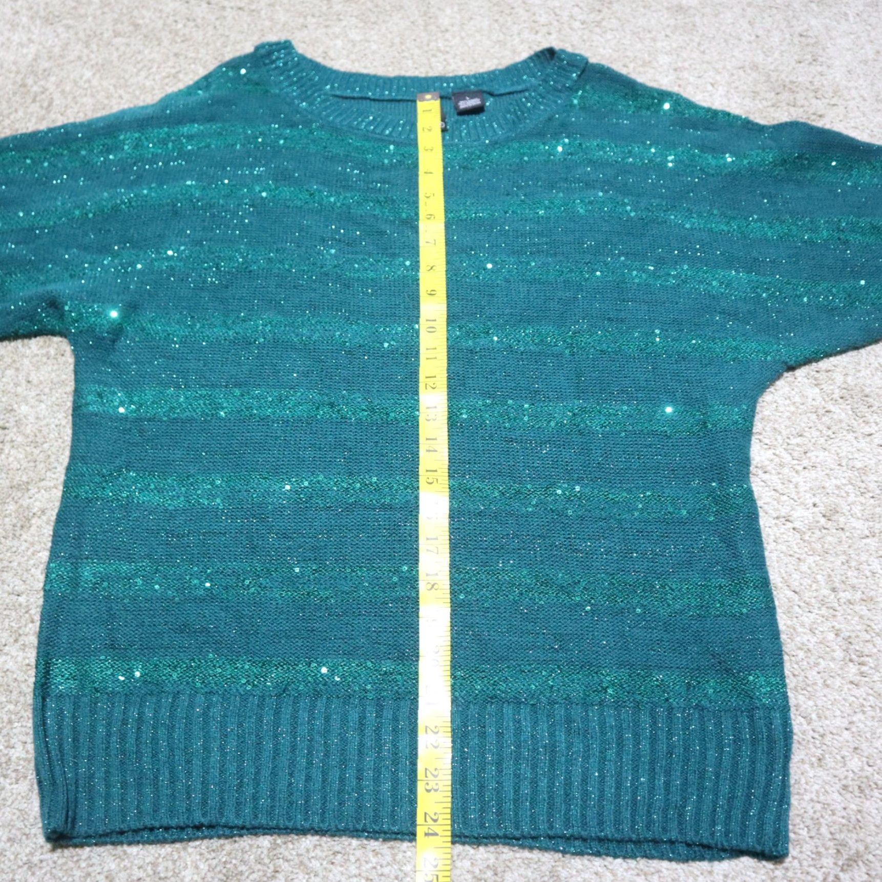 Vintage VINTAGE New Directions Sweater Shirt Womens Large Green Pullover Bling Long Sleeve Acrylic 90s Size L / US 10 / IT 46 - 7 Thumbnail