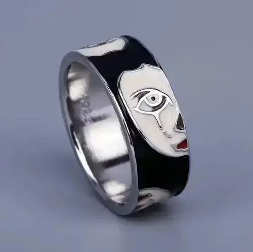 Japanese Brand RARE 925 Sterling Silver White Faces CZ Ring Size ONE SIZE - 5 Thumbnail