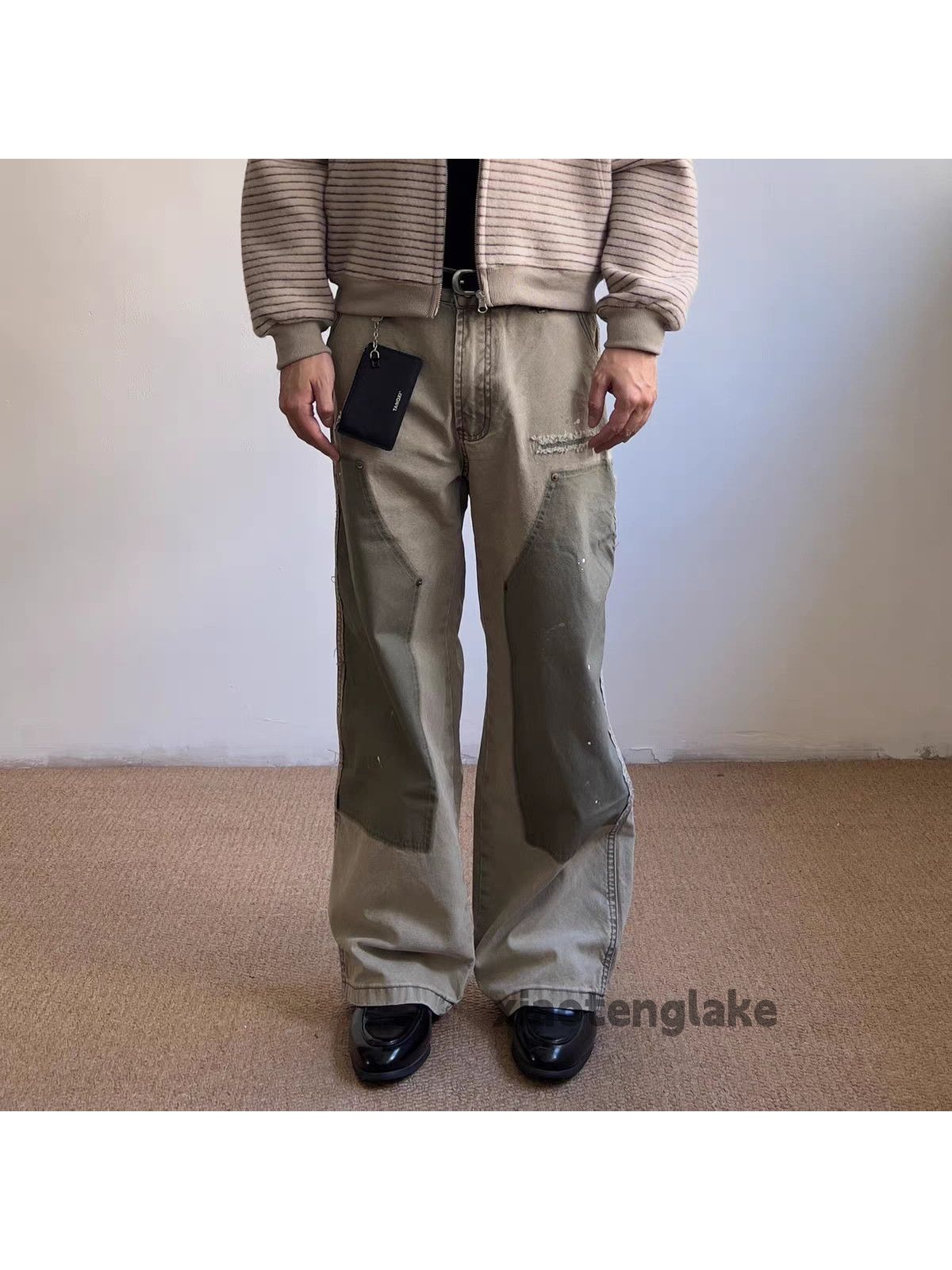 Vintage zx vintage loose faded workwear carpenter cargo pants Size US 28 / EU 44 - 2 Thumbnail