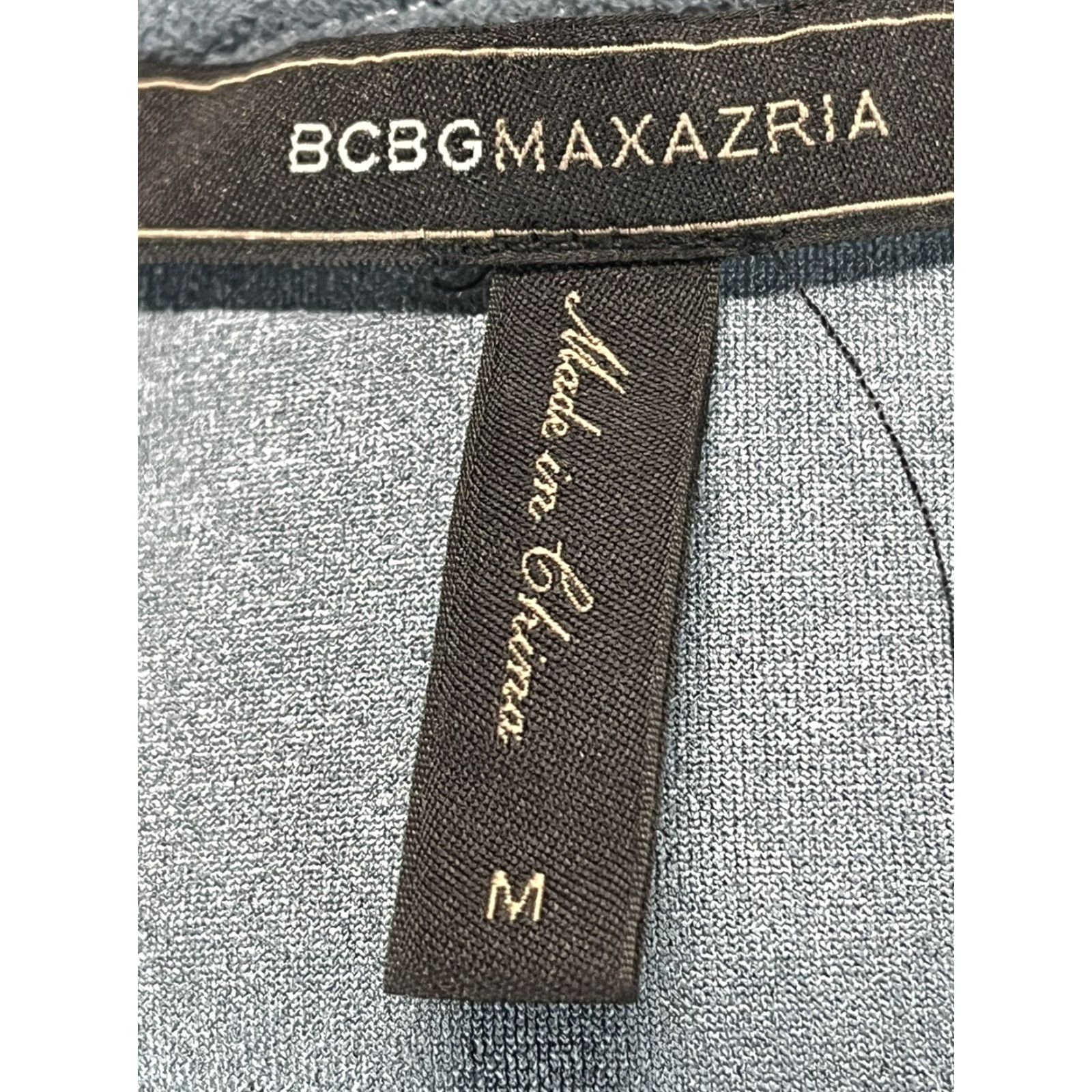 Bcbgmaxazria BCBGMAXAZRIA Faux Suede Dress Medium M Blue Bell Sleeve Short Shift Dress Sizing: Regular Women’s GUC Blue/Gray Bell Sleeves Size M / US 6-8 / IT 42-44 - 6 Thumbnail