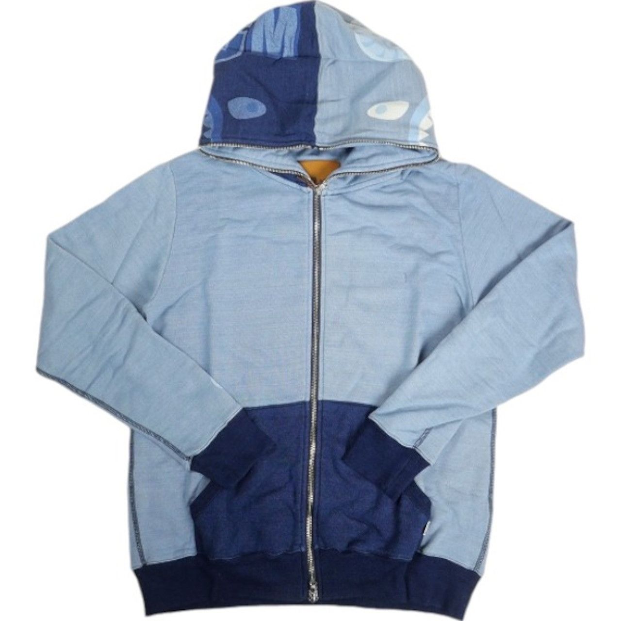 Bape NEW! 🔥 BAPE INDIGO SHARK FULL ZIP HOODIE SWEATSHIRT Size US M / EU 48-50 / 2 - 1 Thumbnail