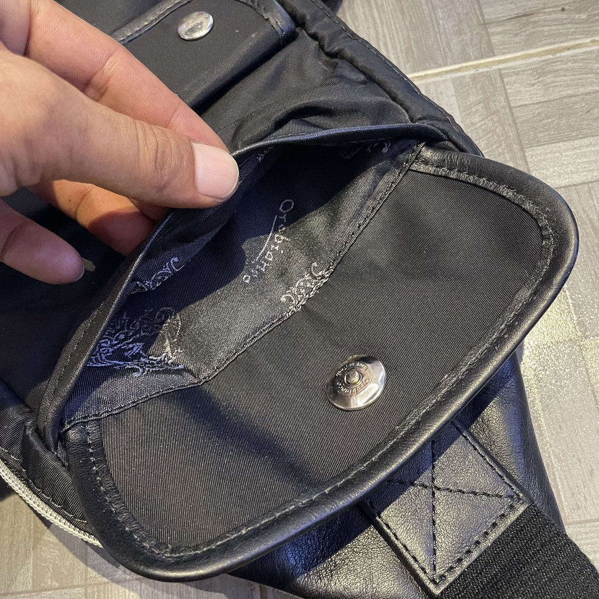 Leather × Orobianco Orobianco Nylon Trim by Leather Crossbody Made in Italy Size ONE SIZE - 15 Thumbnail