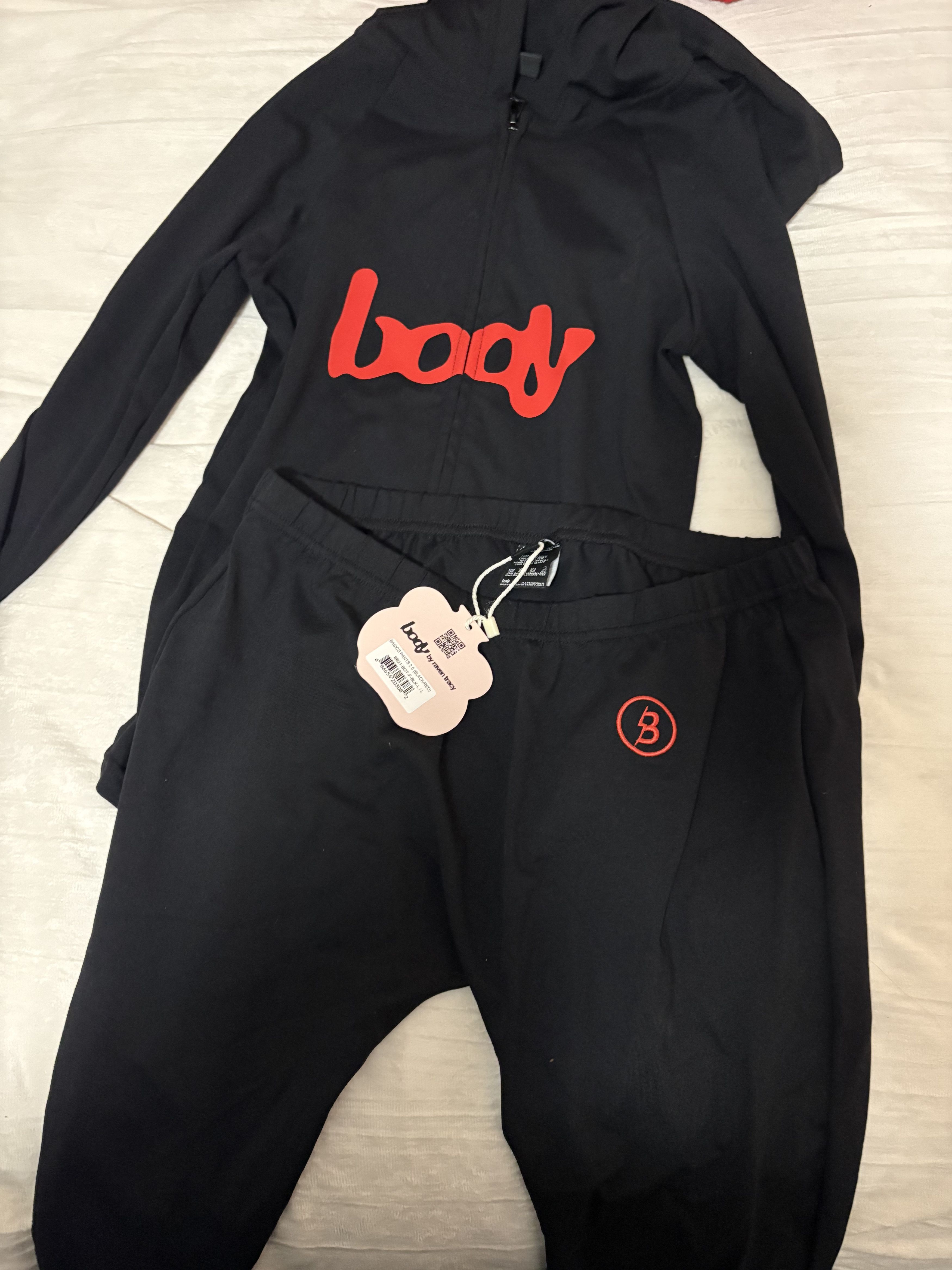 Body by Raven Tracy Body By Raven Tracy red and black two piece set Size L / US 10 / IT 46 - 2 Thumbnail