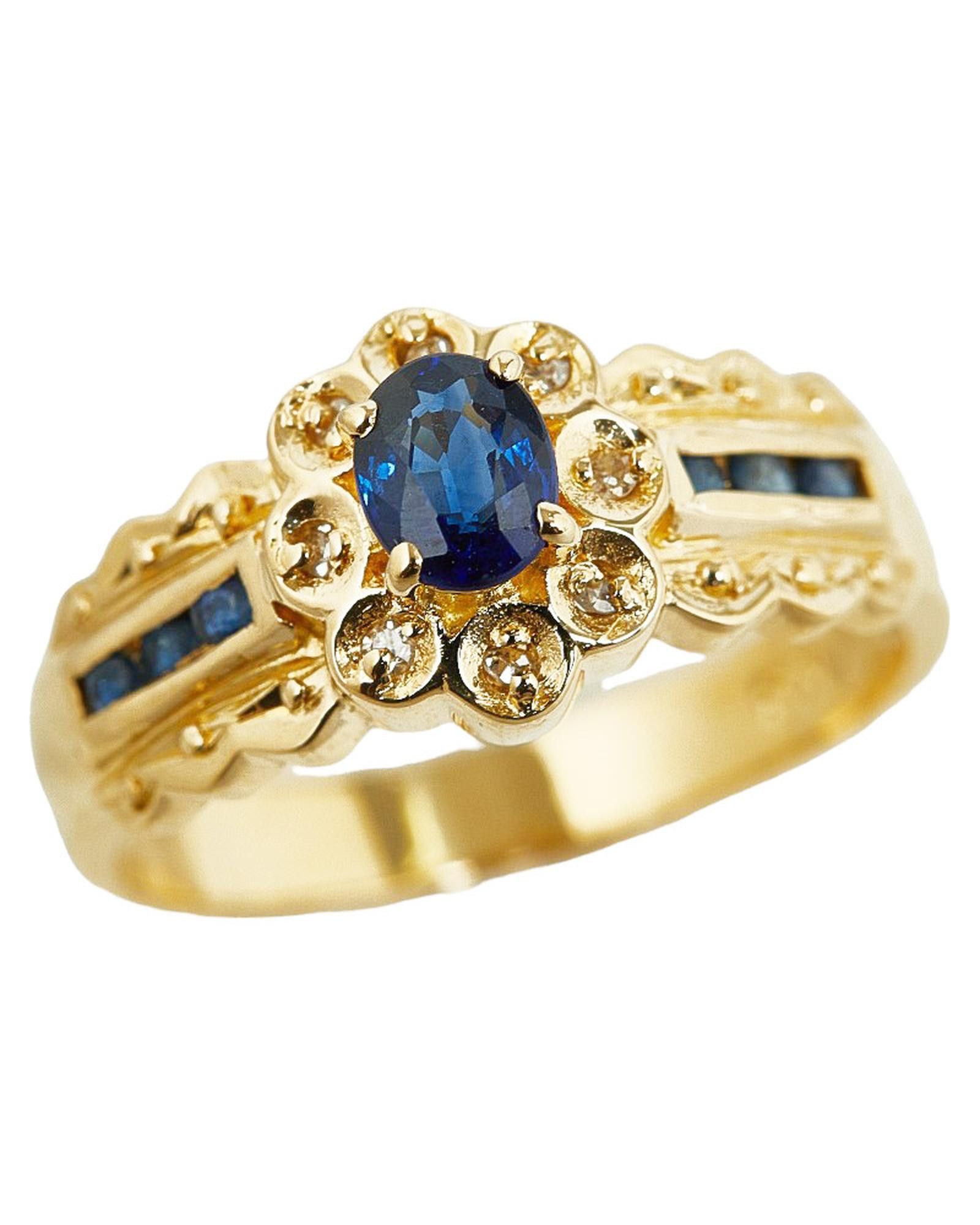 image of 18K Gold Sapphire Ring Jewelry - Sa Condition, Women's