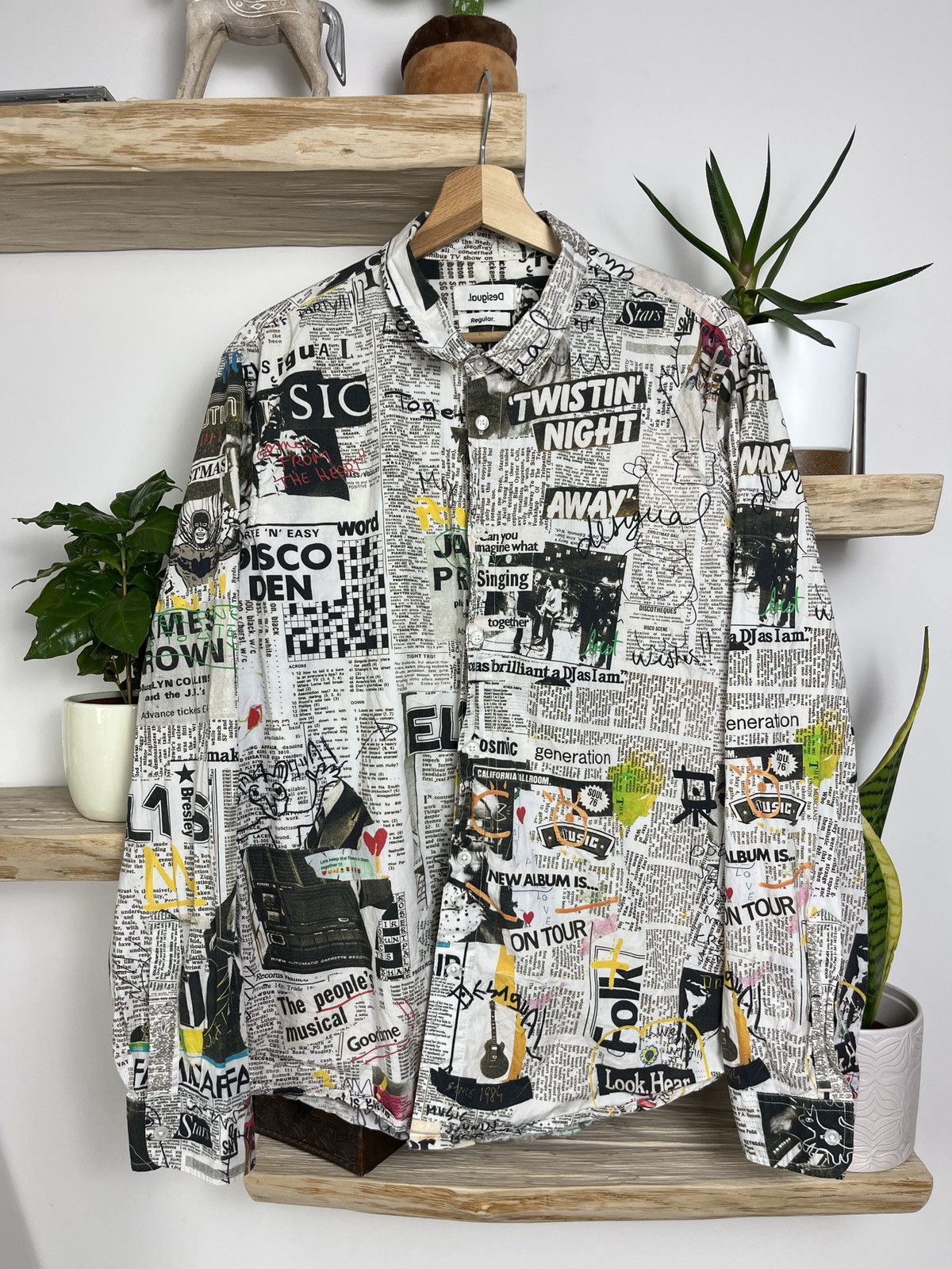 Desigual Vintage Desigual designer art shirt avant garde magazine y2k Size US L / EU 52-54 / 3 - 1 Thumbnail