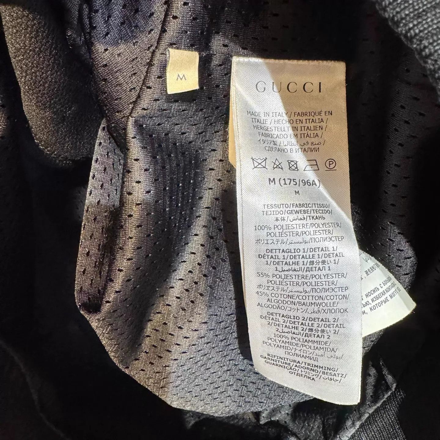Gucci Gucci Black GG Monogram Tri-Color Webbing Zip Jacket Size US M / EU 48-50 / 2 - 5 Thumbnail